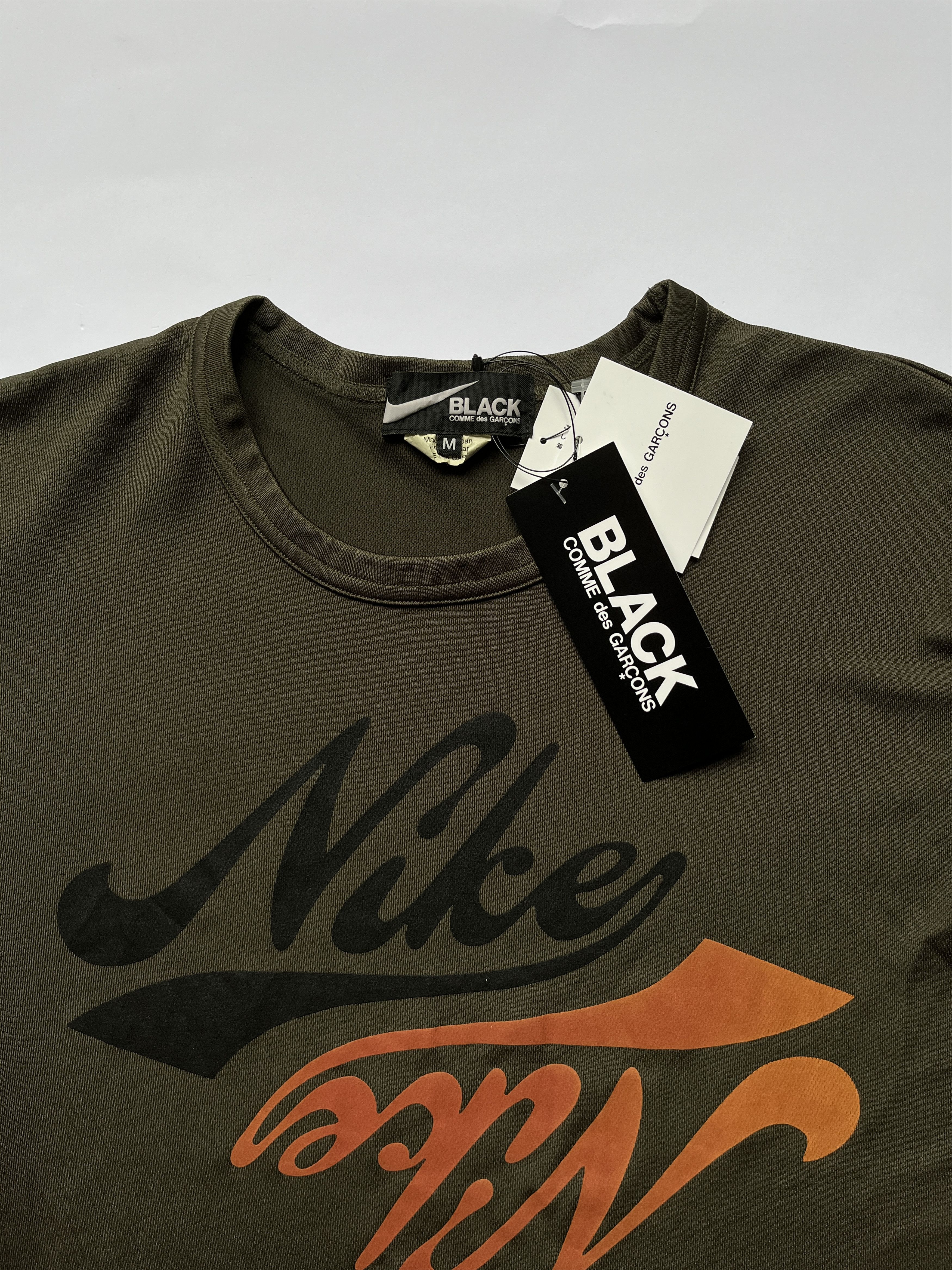 Comme des Garcons × Comme des Garcons Black × Nike ⚡️QUICK SALE⚡️2020 Comme des Garçons Nike Khaki Tshirt Size US S / EU 44-46 / 1 - 3 Thumbnail