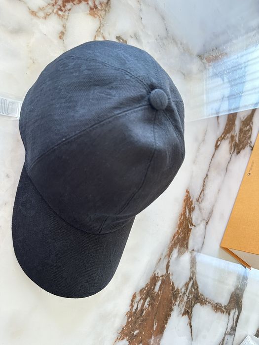 LOUIS VUITTON BY VIRGIL ABLOH MP2590 CHAIN EMBROIDRED CAP NAVY