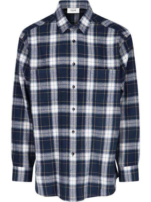 image of Fw21 Celine Teen Knight Porm Wool Flannel Hedi Slimane, Men's (Size XL)