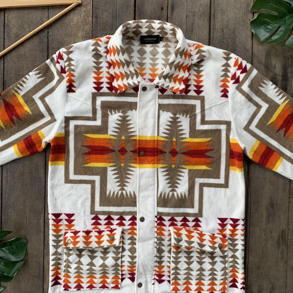 Other Printed fleece novajo long jacket Size US L / EU 52-54 / 3 - 2 Thumbnail
