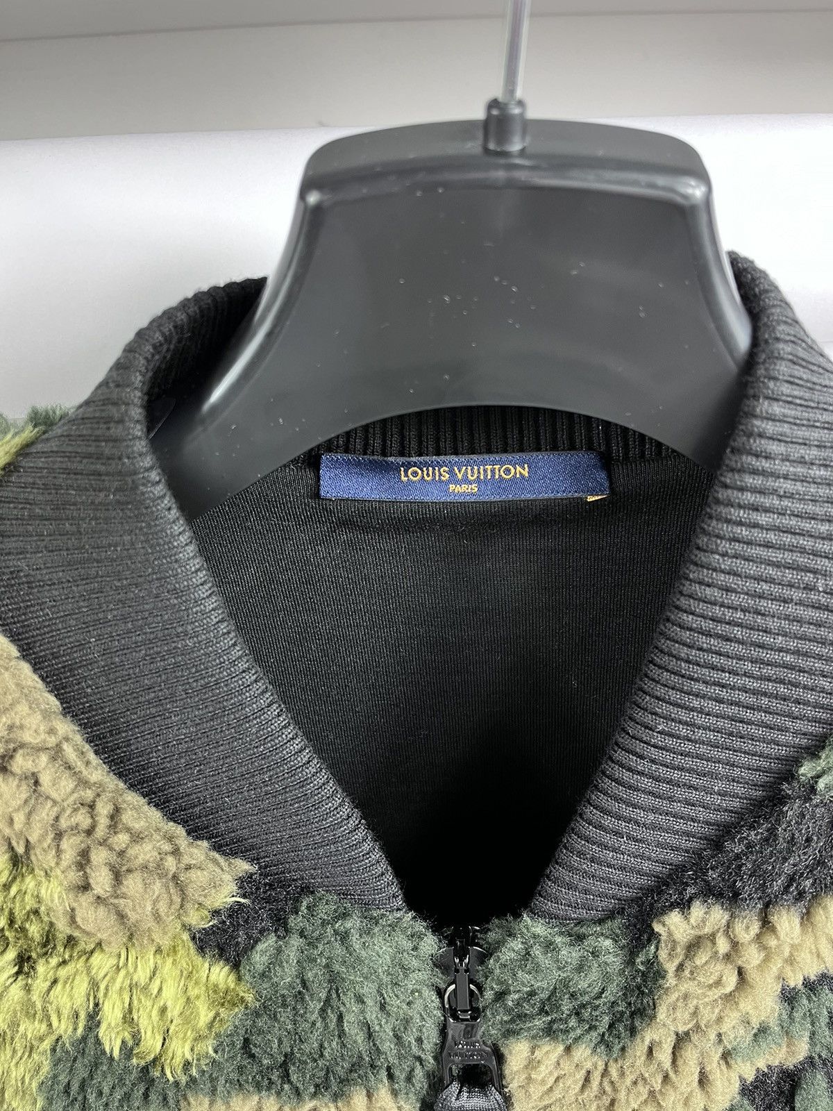 Louis Vuitton Virgil Abloh ✨ Camouflage Fleece Zip Bomber Jacket Size US XXL / EU 58 / 5 - 6 Thumbnail
