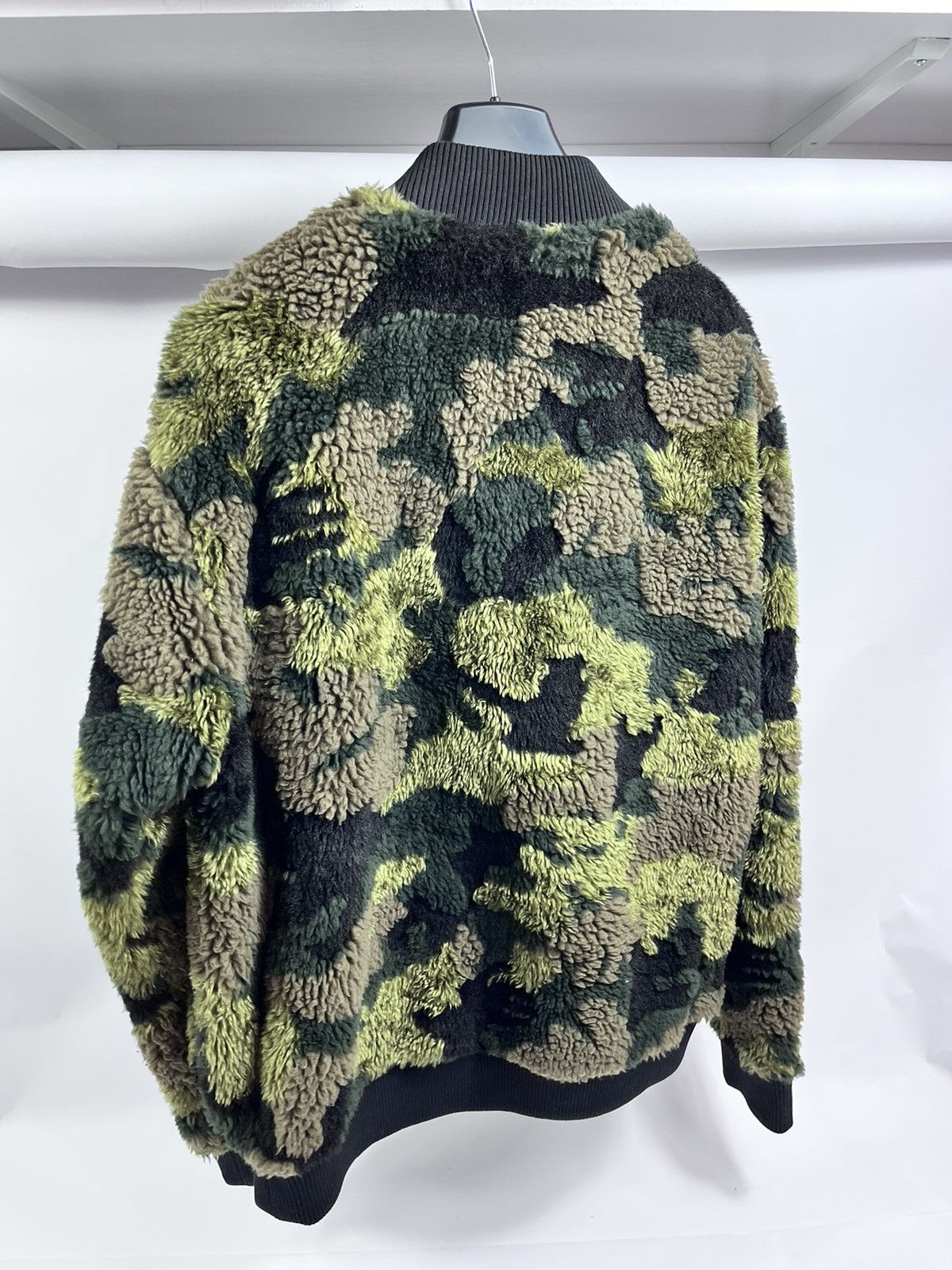 Louis Vuitton Virgil Abloh ✨ Camouflage Fleece Zip Bomber Jacket Size US XXL / EU 58 / 5 - 2 Thumbnail
