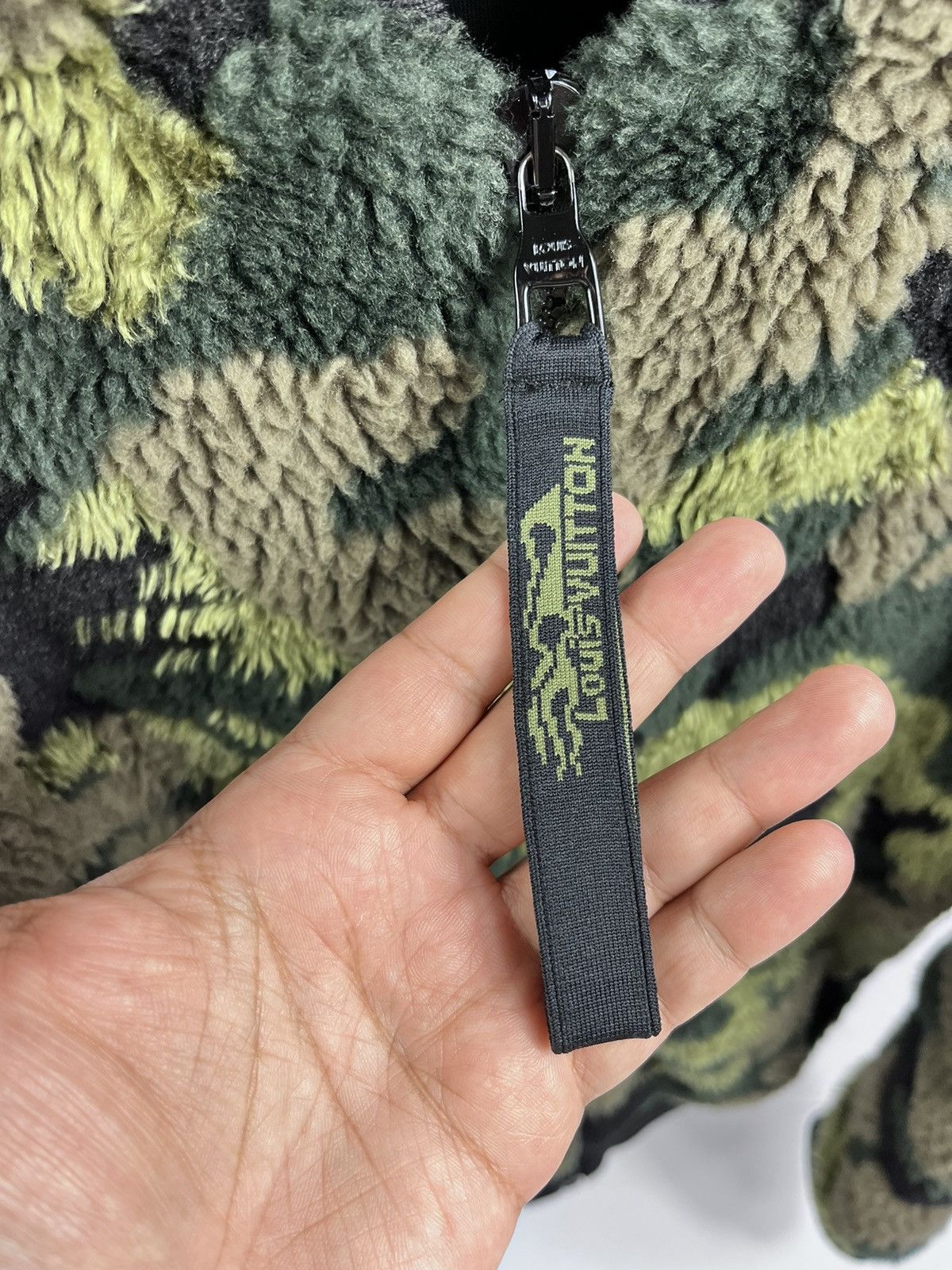 Louis Vuitton Virgil Abloh ✨ Camouflage Fleece Zip Bomber Jacket Size US XXL / EU 58 / 5 - 4 Thumbnail