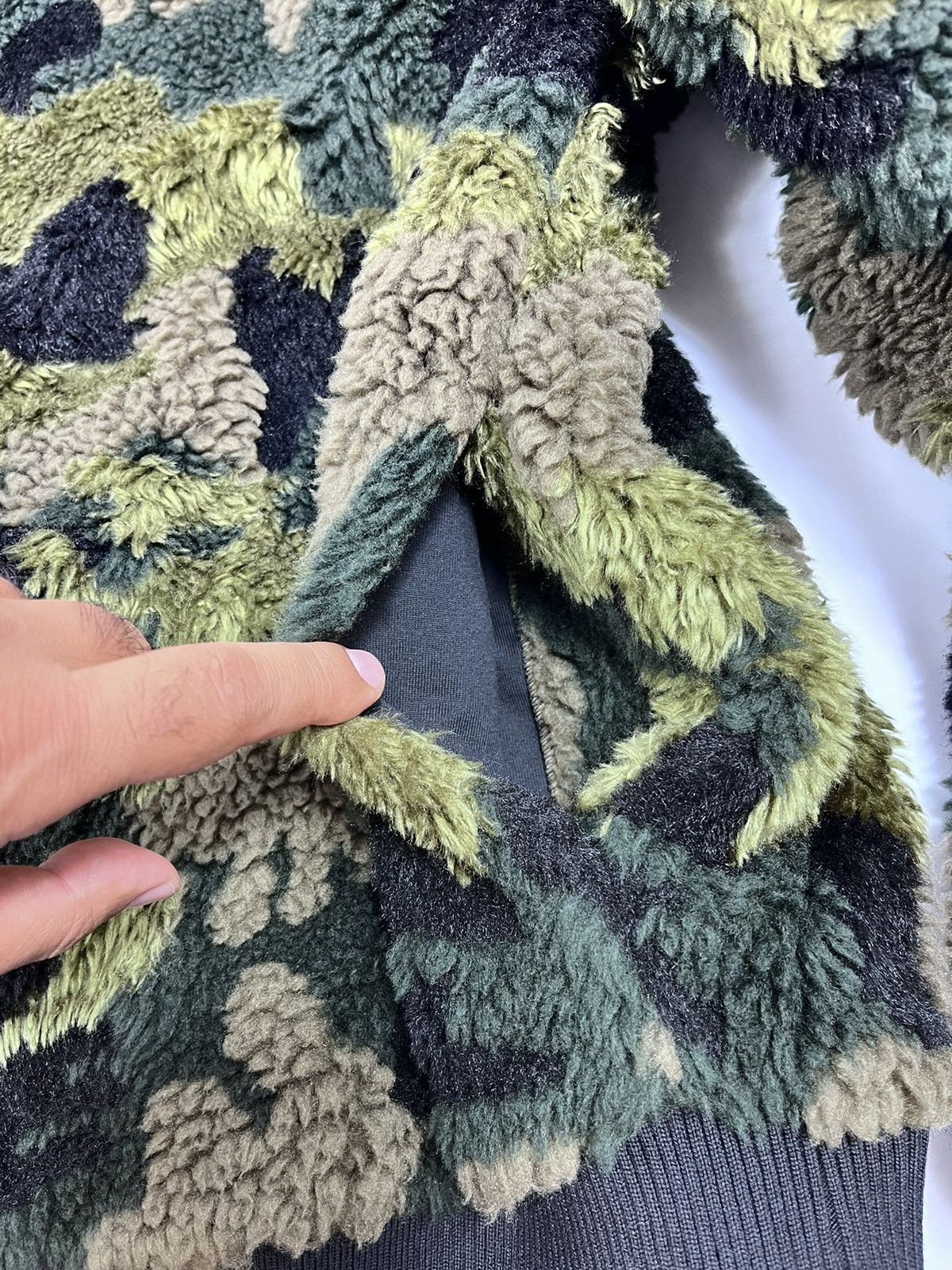 Louis Vuitton Virgil Abloh ✨ Camouflage Fleece Zip Bomber Jacket Size US XXL / EU 58 / 5 - 13 Thumbnail