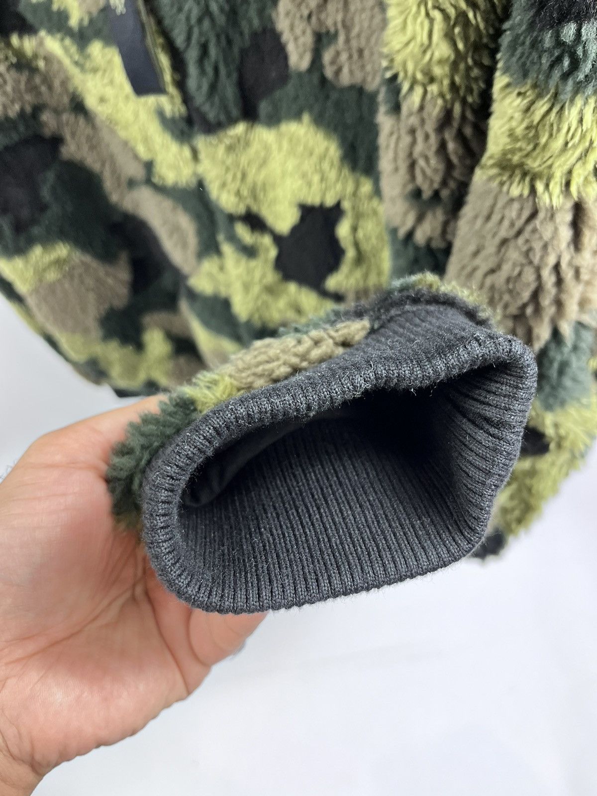 Louis Vuitton Virgil Abloh ✨ Camouflage Fleece Zip Bomber Jacket Size US XXL / EU 58 / 5 - 3 Thumbnail