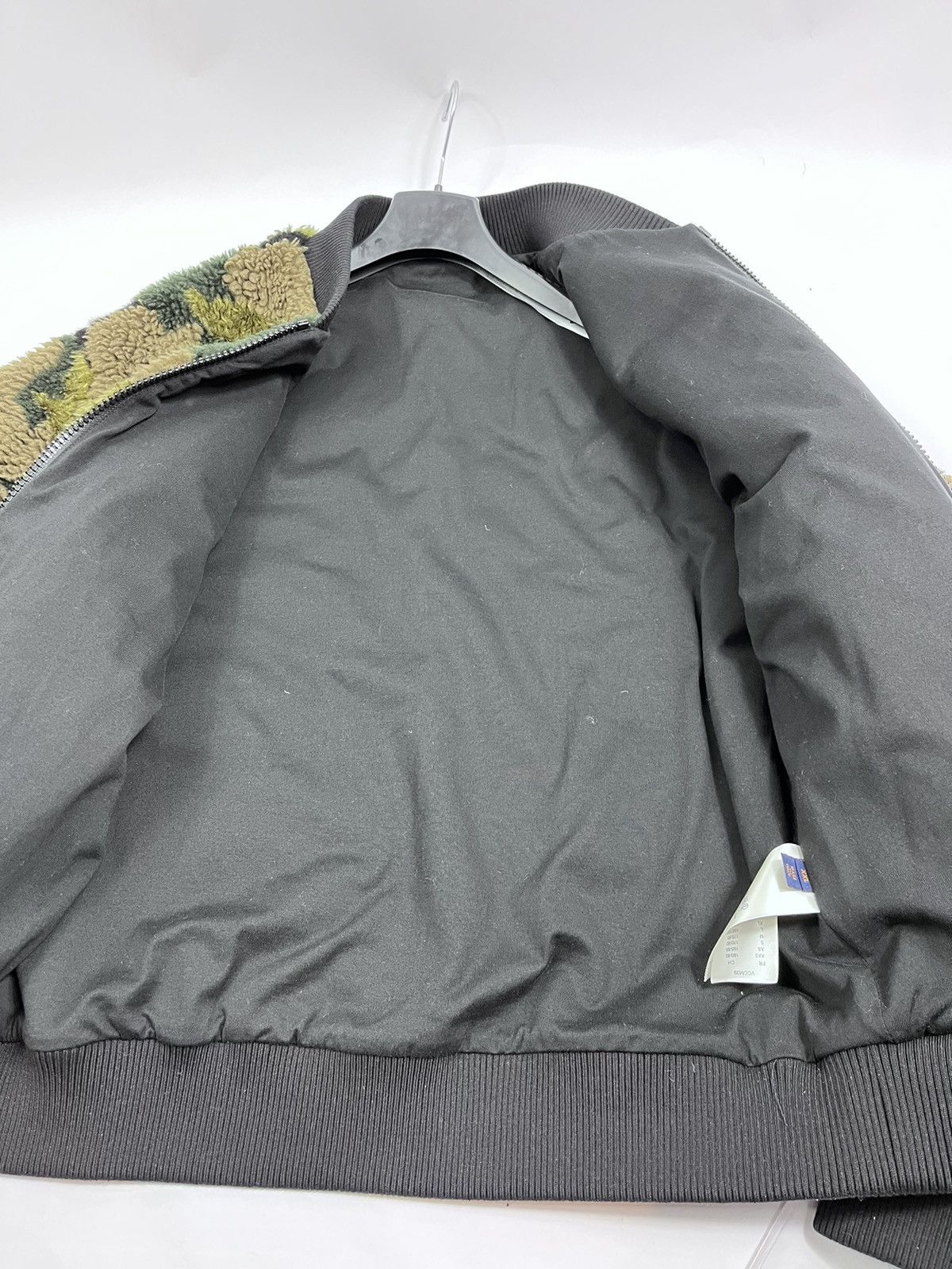 Louis Vuitton Virgil Abloh ✨ Camouflage Fleece Zip Bomber Jacket Size US XXL / EU 58 / 5 - 9 Thumbnail