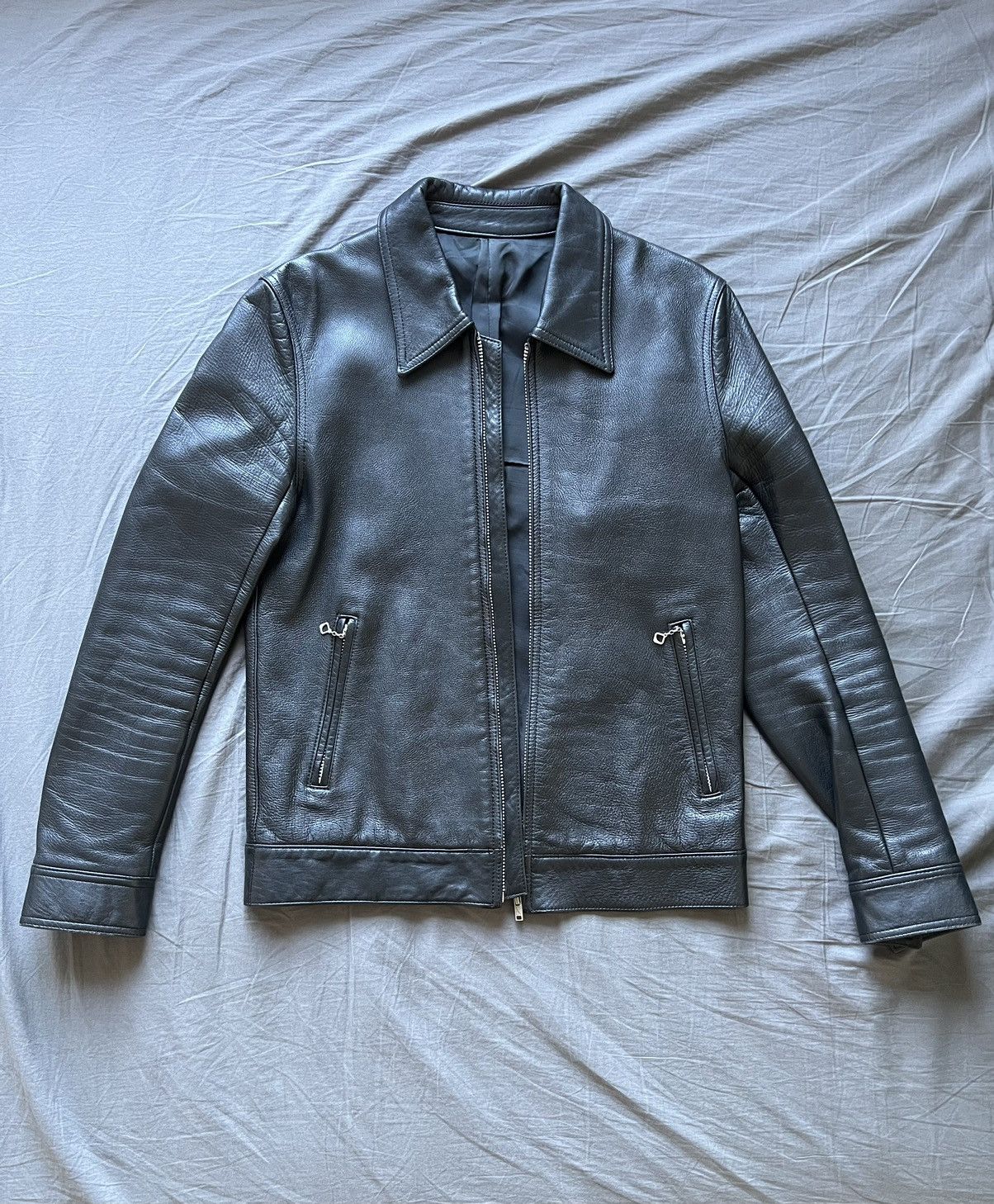 wacko maria leather jacket-