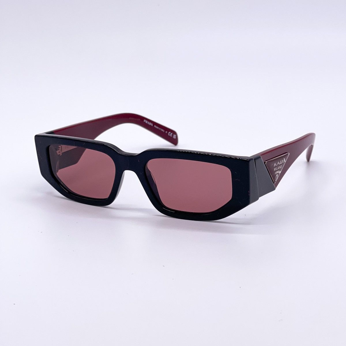 image of New Prada Pr09Zs 11F08S Black Red Unisex Sunglasses Spr 09Z, Women's
