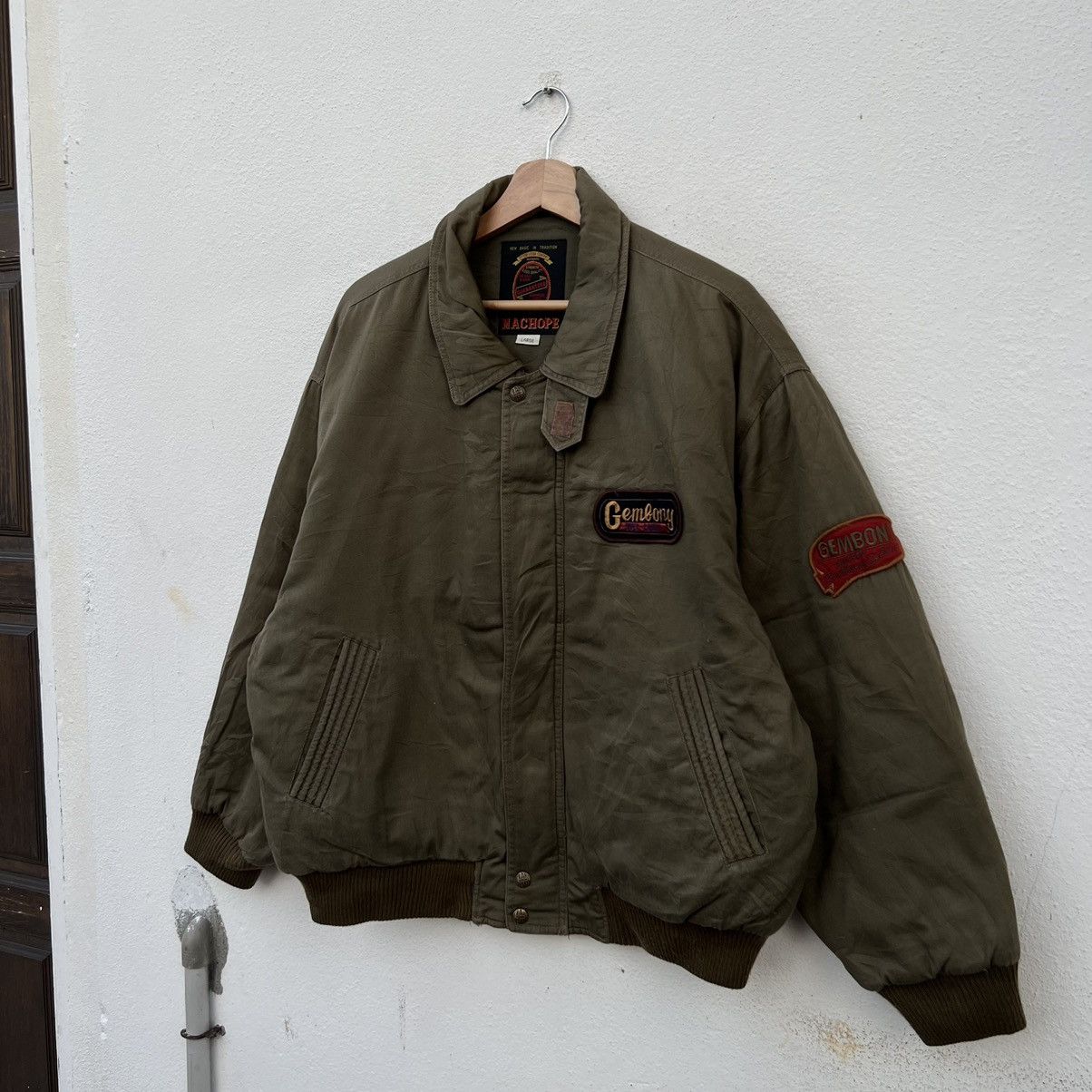 Japanese Brand VINTAGE MACHOPE BOMBER JACKET MILITARY COLLECTION DESIGN Size US L / EU 52-54 / 3 - 2 Thumbnail