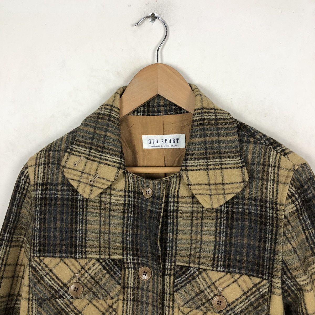Japanese Brand GIO SPORT TARTAN DESIGN JACKET Size US M / EU 48-50 / 2 - 3 Thumbnail