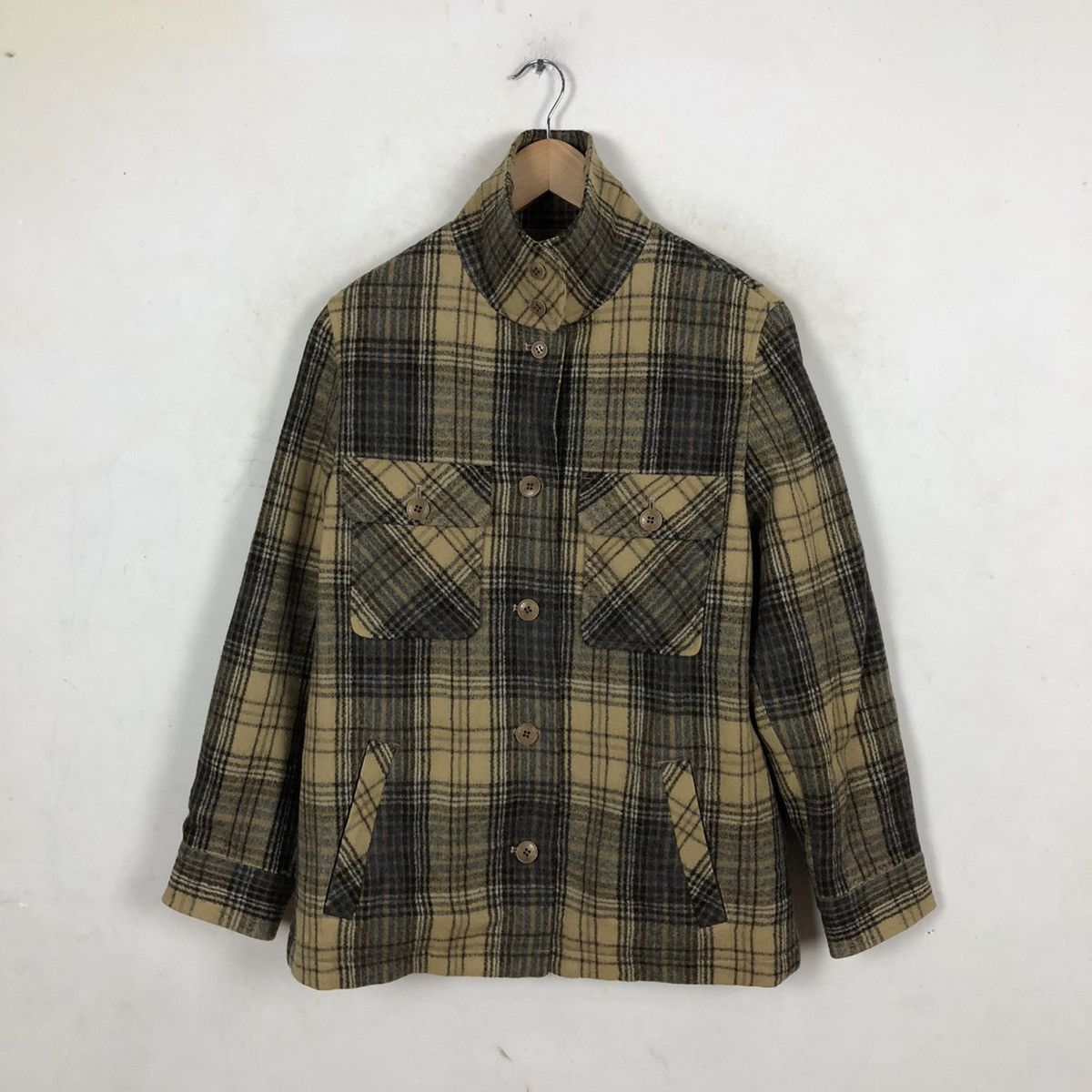 Japanese Brand GIO SPORT TARTAN DESIGN JACKET Size US M / EU 48-50 / 2 - 8 Thumbnail
