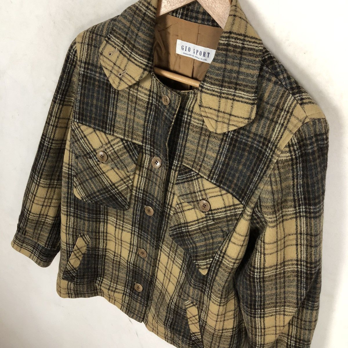 Japanese Brand GIO SPORT TARTAN DESIGN JACKET Size US M / EU 48-50 / 2 - 4 Thumbnail