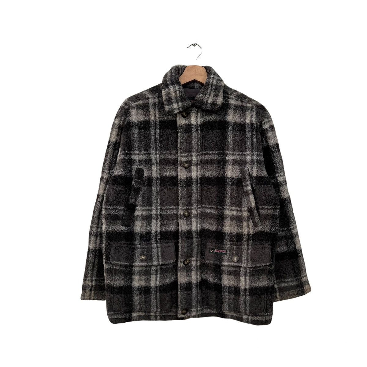 Japanese Brand VINTAGE JANSPORT FLEECE JACKET TARTAN DESIGN Size US M / EU 48-50 / 2 - 1 Thumbnail