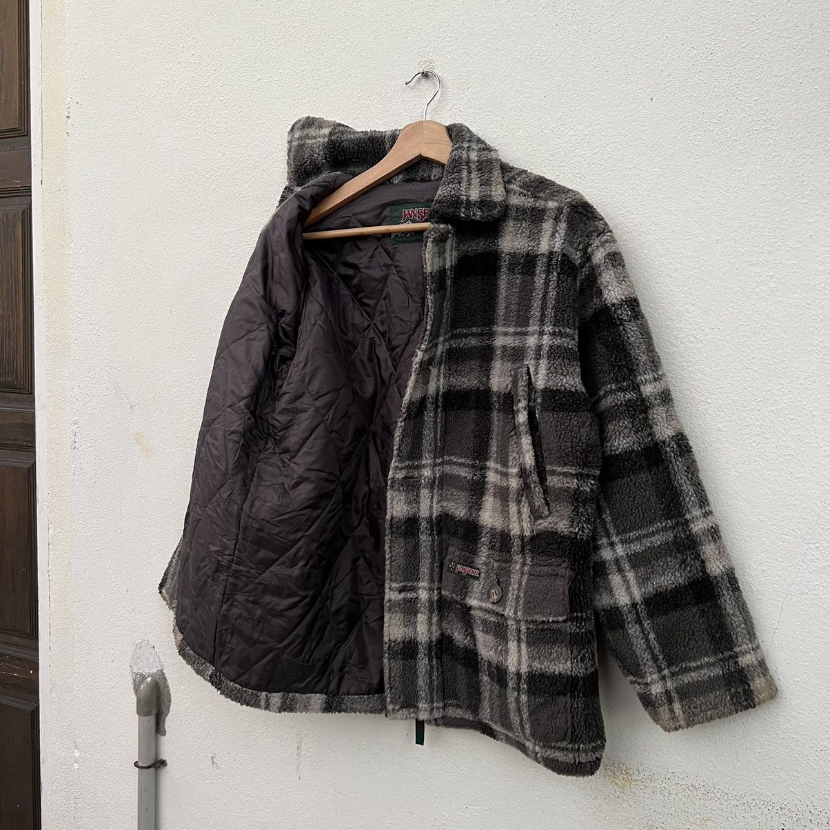 Japanese Brand VINTAGE JANSPORT FLEECE JACKET TARTAN DESIGN Size US M / EU 48-50 / 2 - 12 Thumbnail
