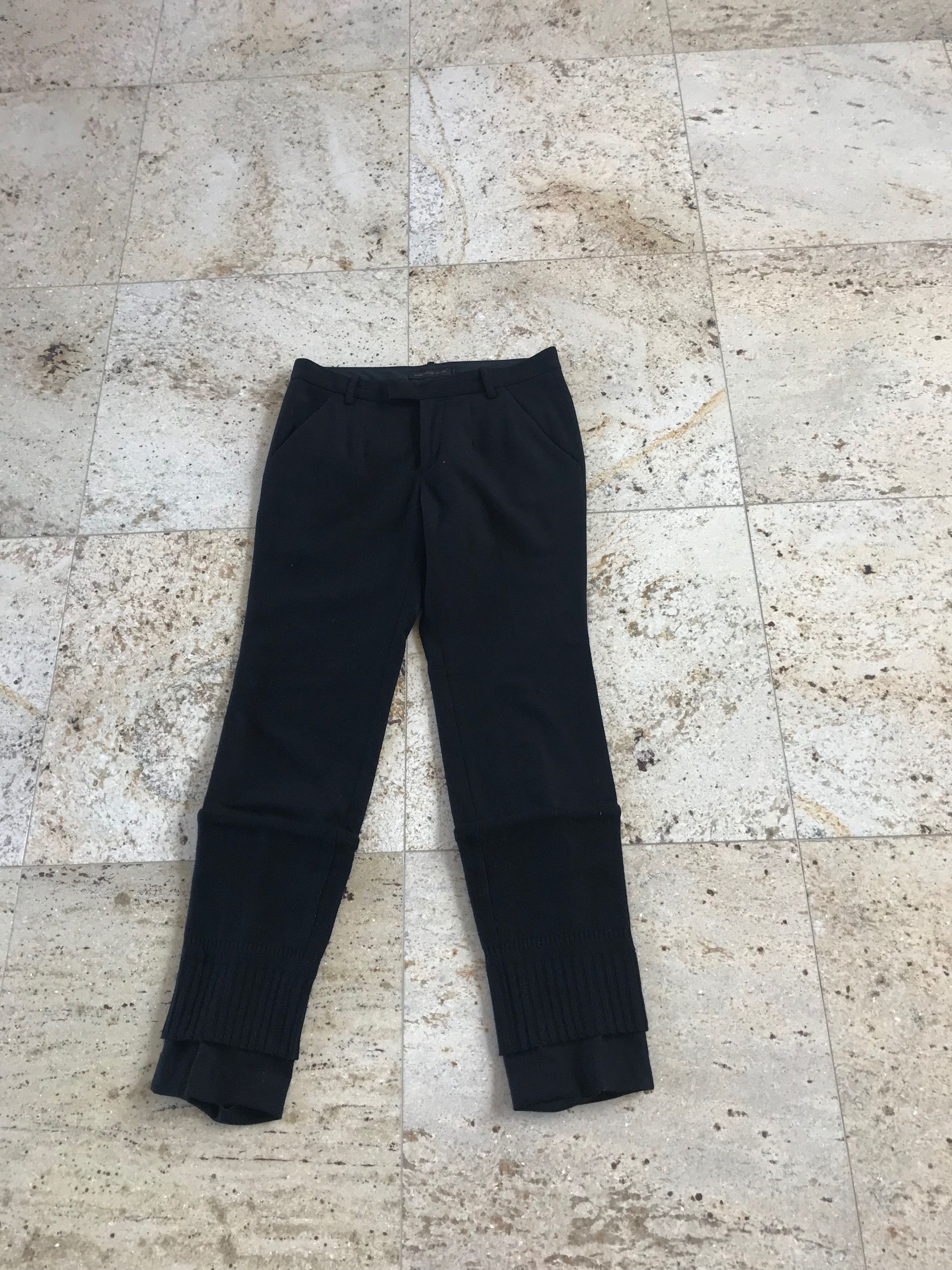 Undercover Knit Layered Bottom Cuff Pants | Grailed