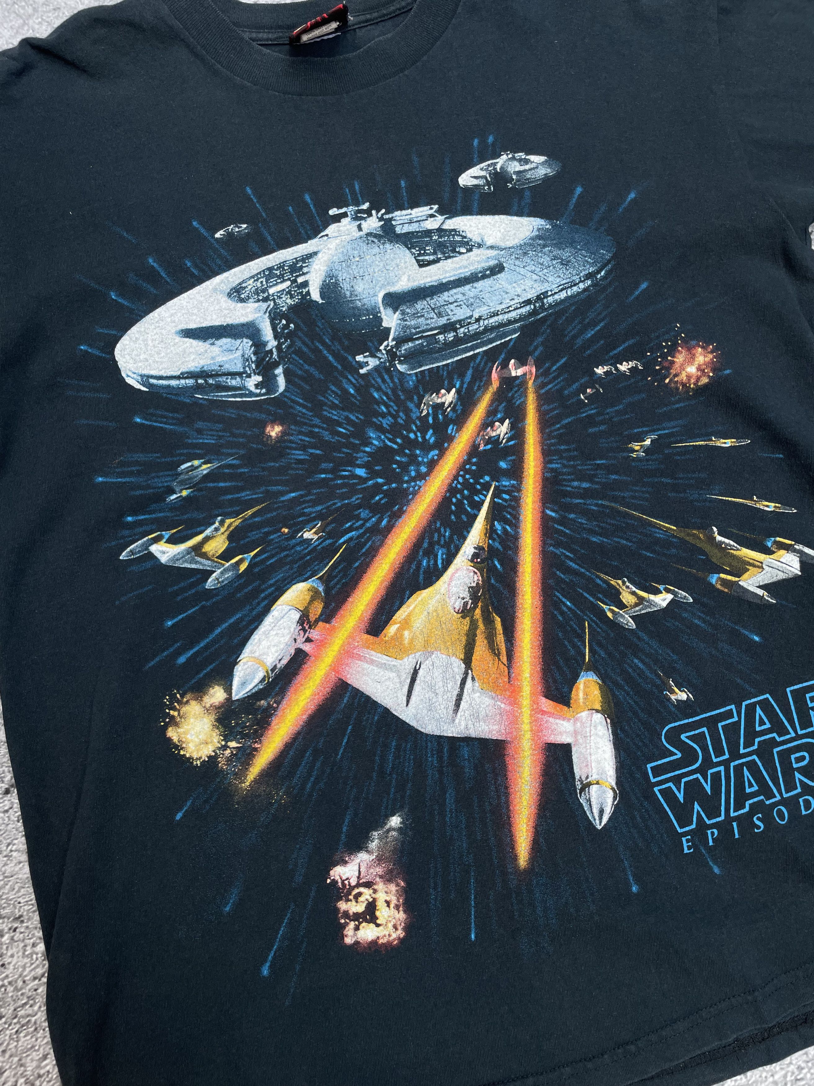 Star Wars Vintage 90s Star Wars Episode 1 Movie promo tee Size US L / EU 52-54 / 3 - 3 Thumbnail