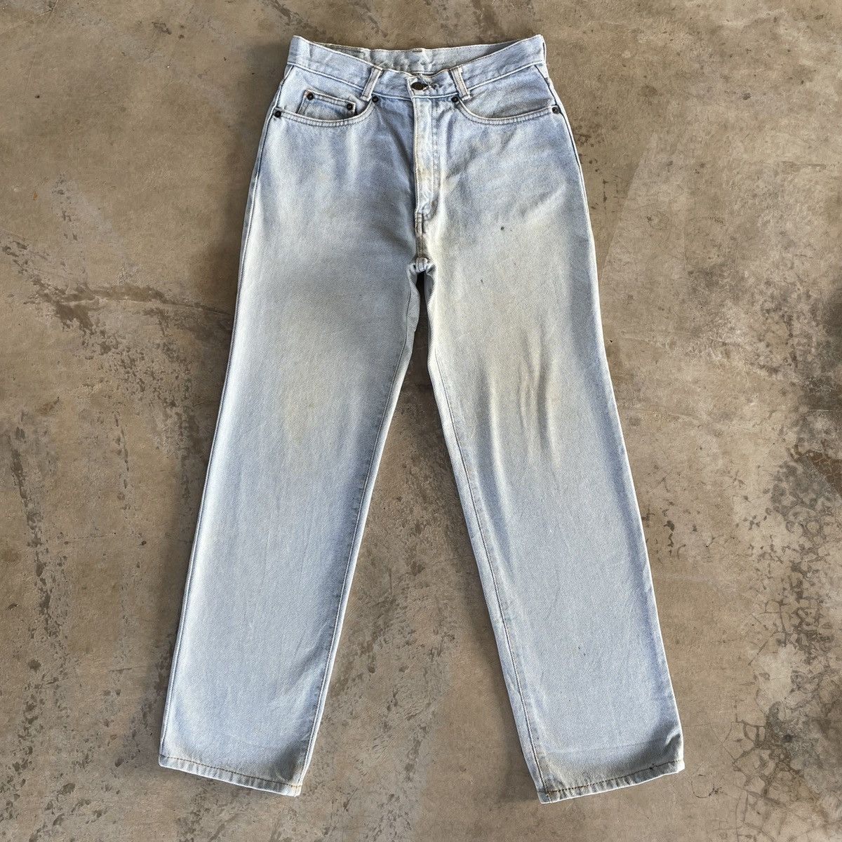 Japanese Brand W28x29🔥 Vintage Japanese Light Wash Faded Denim Jeans Pants Size US 28 / EU 44 - 1 Thumbnail