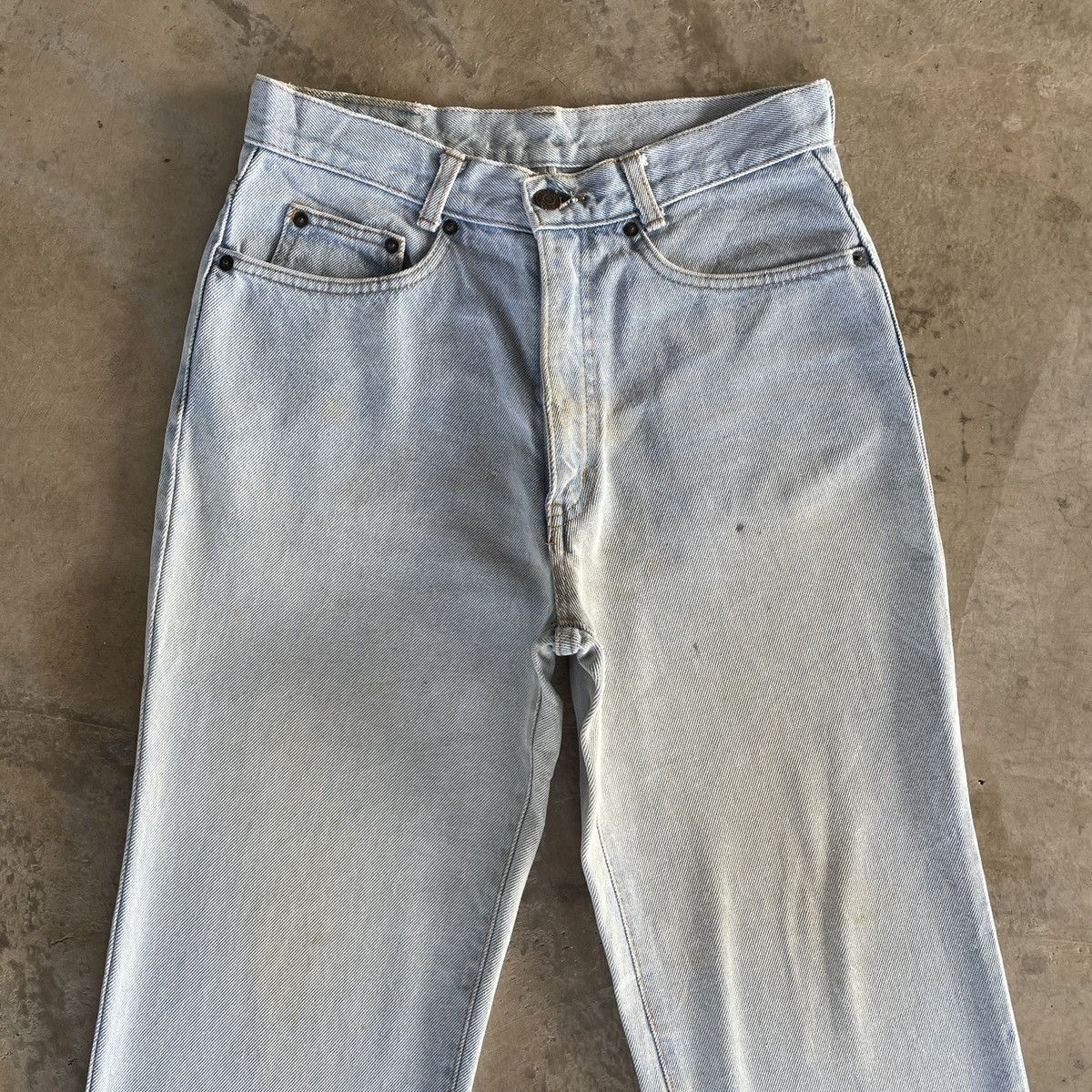 Japanese Brand W28x29🔥 Vintage Japanese Light Wash Faded Denim Jeans Pants Size US 28 / EU 44 - 3 Thumbnail