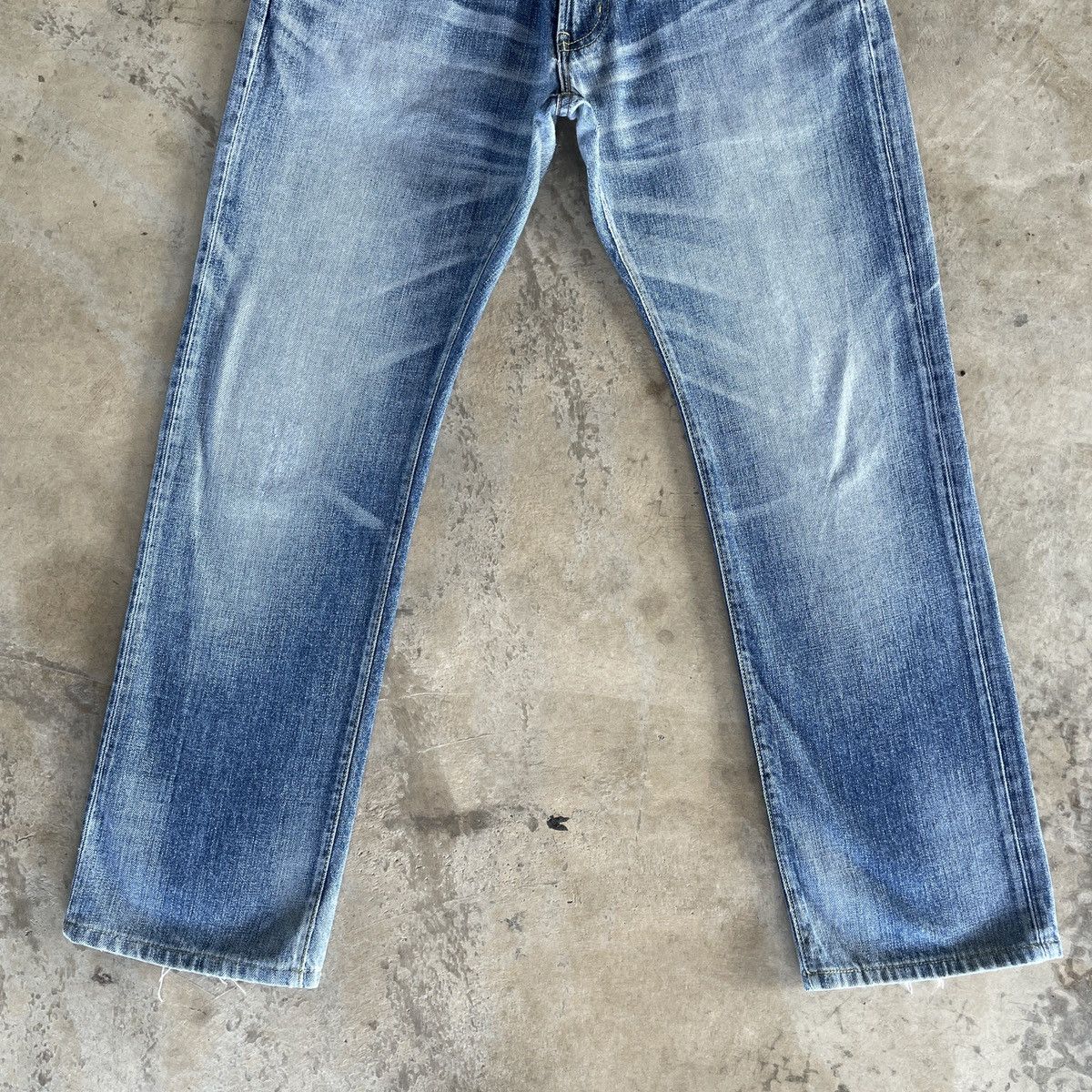 Japanese Brand W32x29💥 Vintage Back Number Faded Denim Jeans Pants Size US 32 / EU 48 - 4 Thumbnail