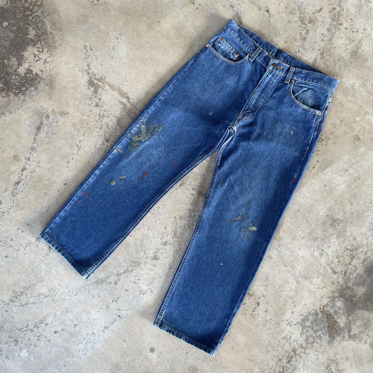 Levi's Vintage Levi’s 505 Paint Splashes Made In Usa Jeans Pants Size US 32 / EU 48 - 2 Thumbnail