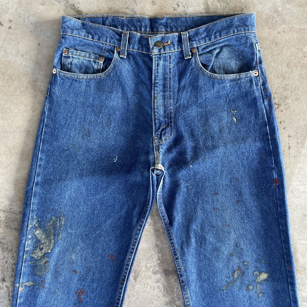 Levi's Vintage Levi’s 505 Paint Splashes Made In Usa Jeans Pants Size US 32 / EU 48 - 3 Thumbnail