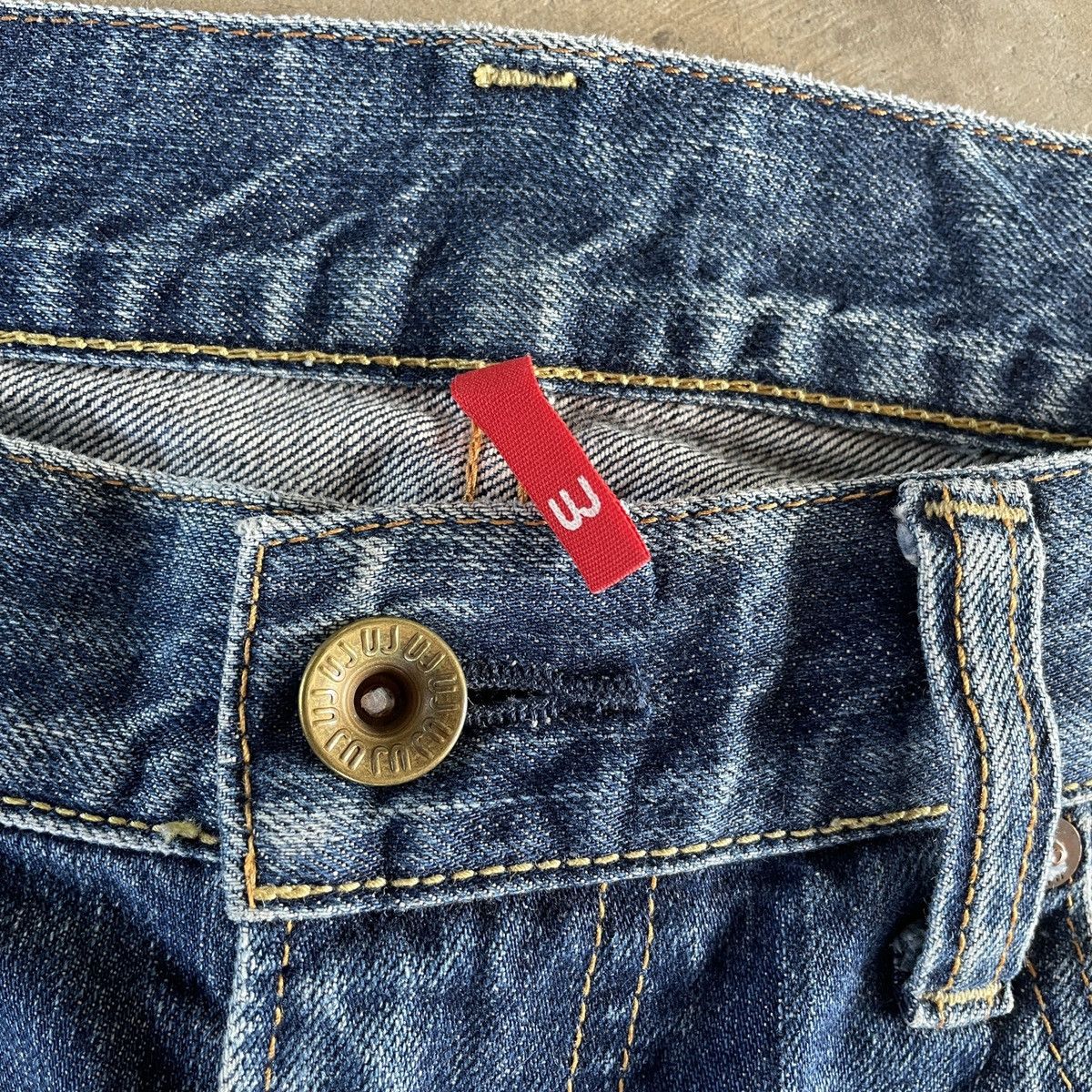 Japanese Brand × Vintage Vintage Japanese Brand Faded Distressed Denim Jeans Pants Size US 34 / EU 50 - 5 Thumbnail