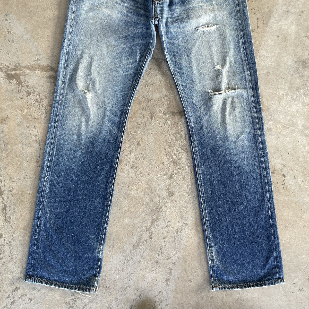 Japanese Brand × Vintage Vintage Japanese Brand Faded Distressed Denim Jeans Pants Size US 34 / EU 50 - 4 Thumbnail