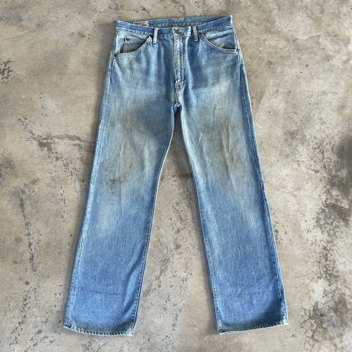 Japanese Brand Vintage Edwin Orange Tag Faded Denim Jeans Pants W34x325 Size US 34 / EU 50 - 1 Thumbnail