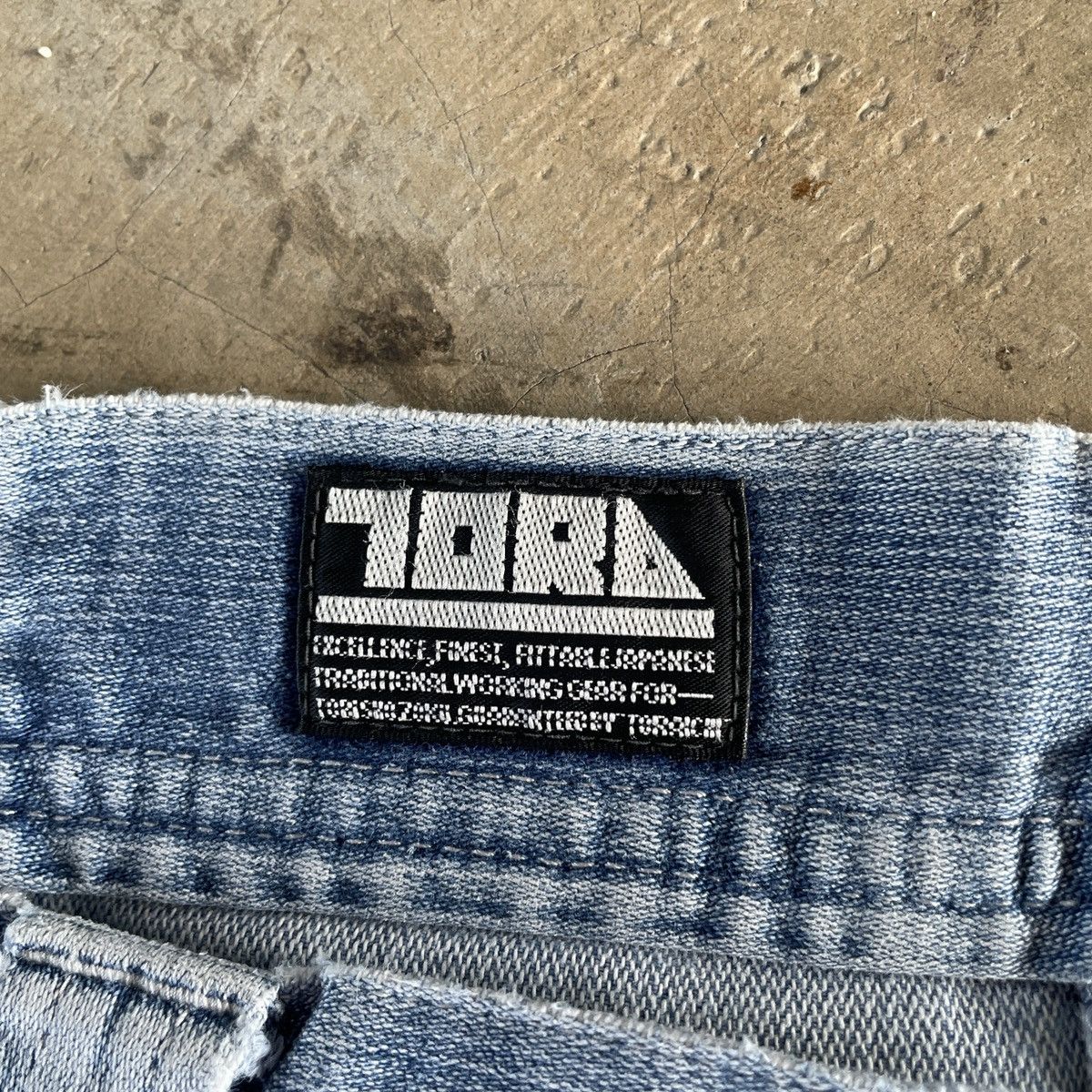 Japanese Brand W38💥 Vintage Japanese Toraichi Faded Denim Cargo Tactical Size US 38 / EU 54 - 7 Thumbnail