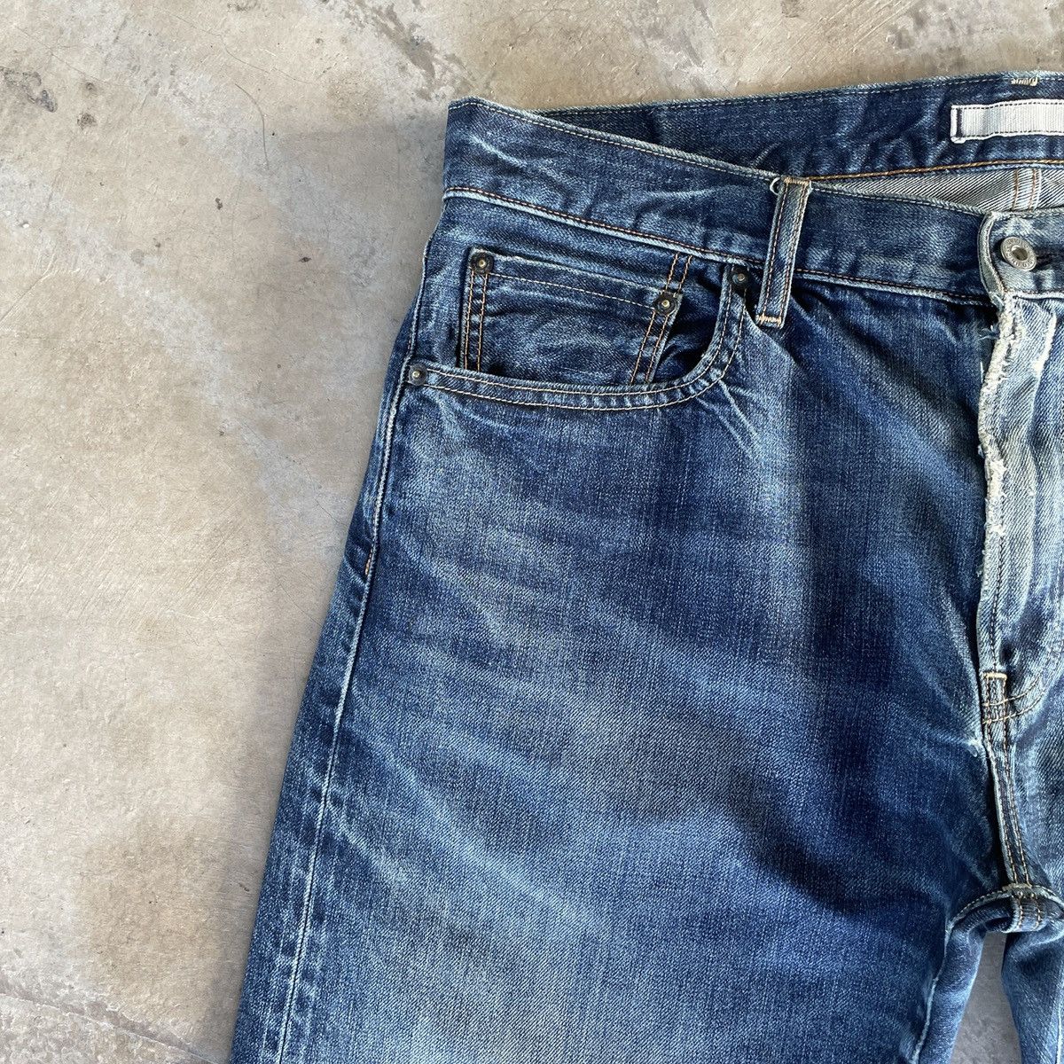 Japanese Brand Vintage Japanese brand Faded Denim Jeans Pants W36x26 Size US 36 / EU 52 - 5 Thumbnail
