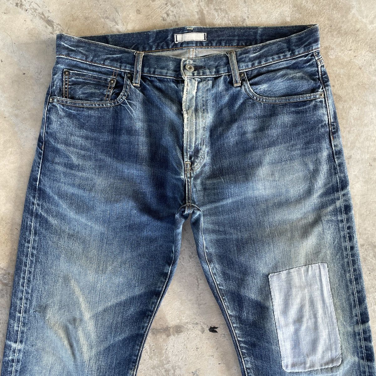 Japanese Brand Vintage Japanese brand Faded Denim Jeans Pants W36x26 Size US 36 / EU 52 - 3 Thumbnail
