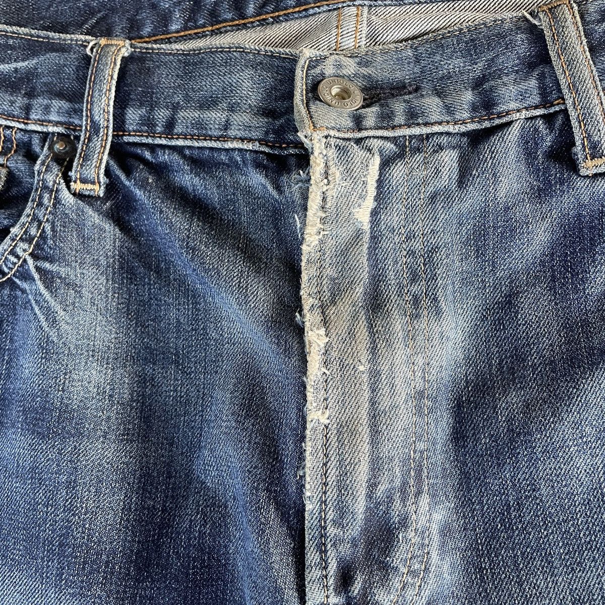 Japanese Brand Vintage Japanese brand Faded Denim Jeans Pants W36x26 Size US 36 / EU 52 - 7 Thumbnail