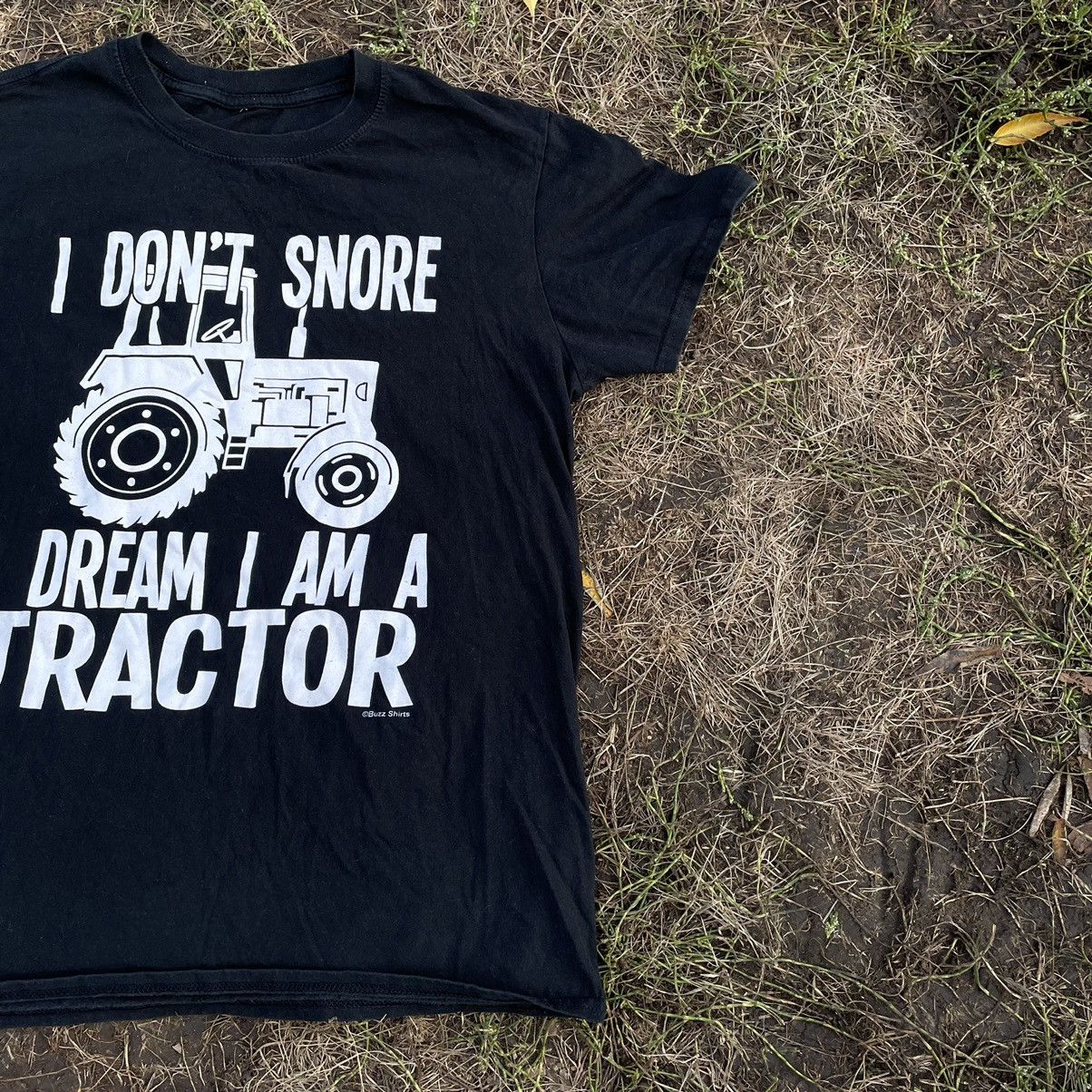 Vintage Vintage Y2K Graphic Tee Tractor Humor Sun Faded Wide Leg M Size US M / EU 48-50 / 2 - 3 Thumbnail