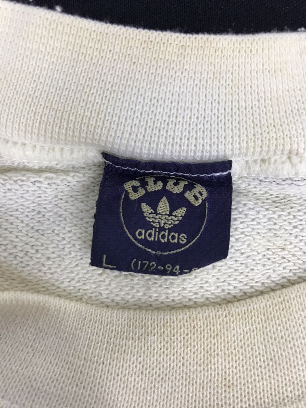 Adidas Vintage Adidas Club Big Logo Sweatshirt Jacket Trefoil Size US M / EU 48-50 / 2 - 2 Thumbnail
