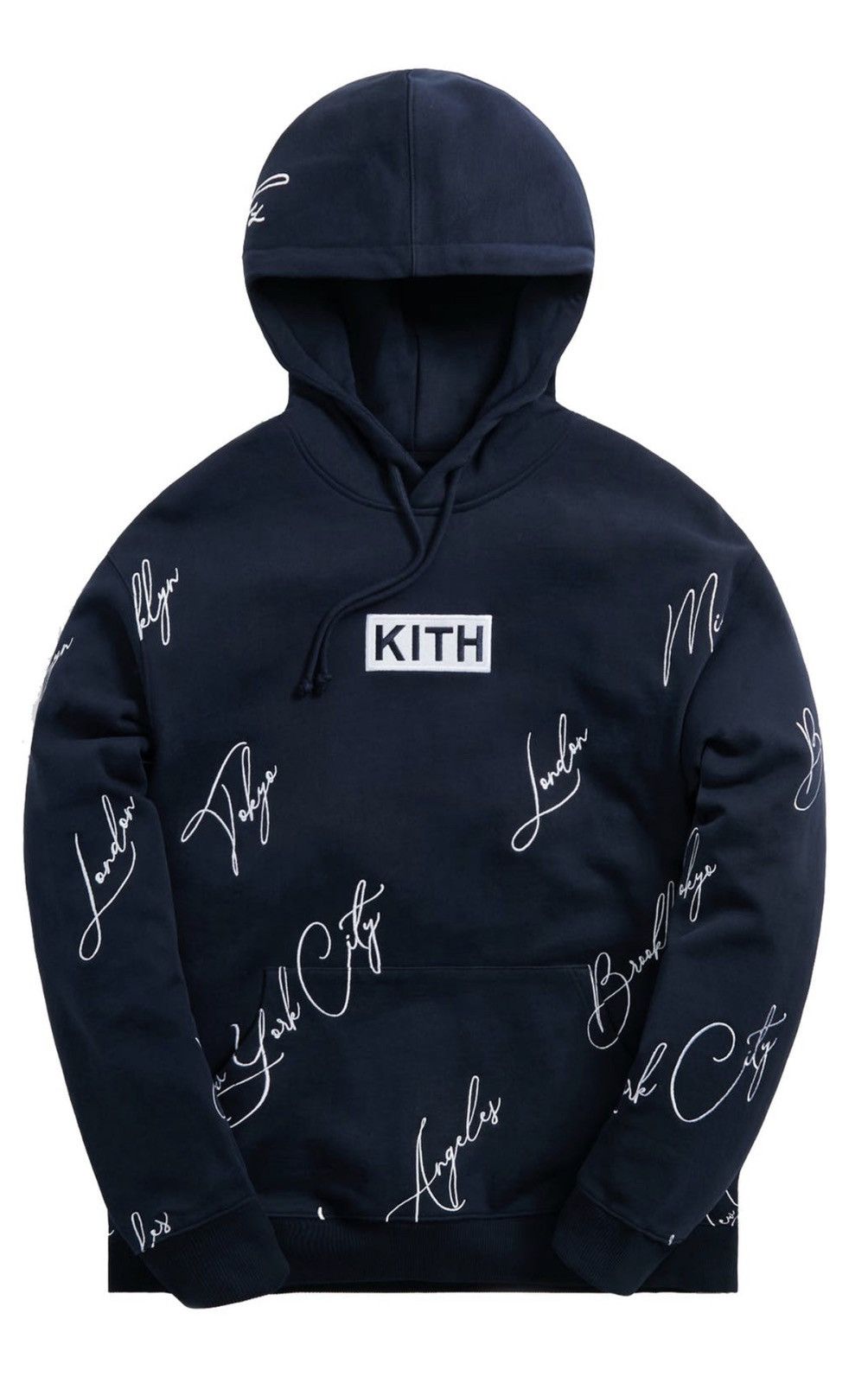 Kith Kith City Script Hoodie Nocturnal Large | Grailed