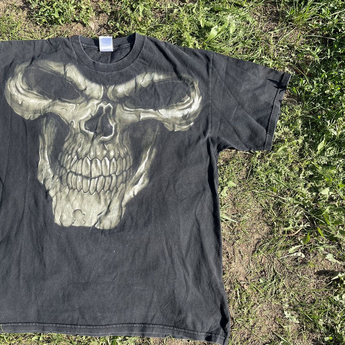 Band Tees Vintage 90s Skulls Dead Face Horror Tee Rock Streetwear Size US L / EU 52-54 / 3 - 2 Thumbnail