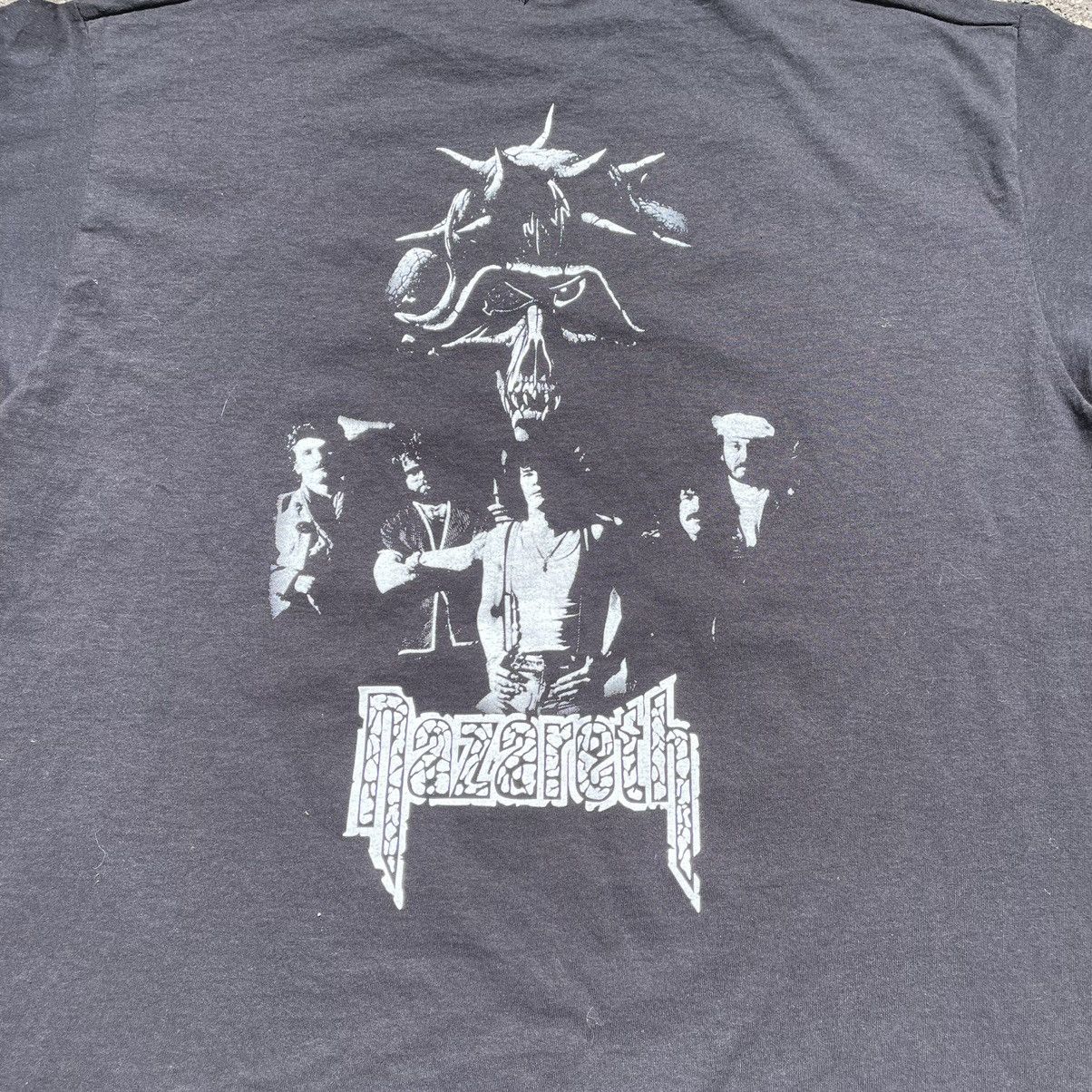 Vintage Vintage 90s Nazareth Band Graphic Tee Faded Black Grail L Size US L / EU 52-54 / 3 - 7 Thumbnail