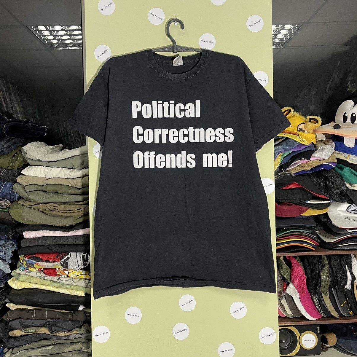 Vintage Vintage Y2K Graphic Tee Political Correctness Streetwear XL Size US XL / EU 56 / 4 - 1 Thumbnail