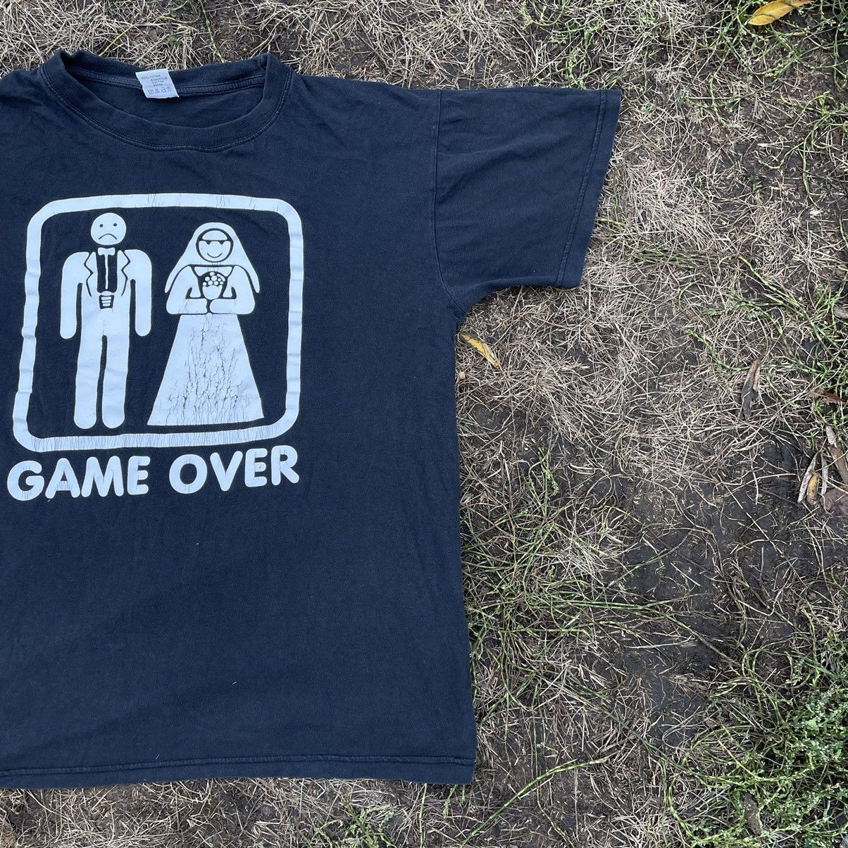 Vintage Vintage Y2K Game Over Graphic Tee Humor Streetwear Slim L Size US L / EU 52-54 / 3 - 2 Thumbnail