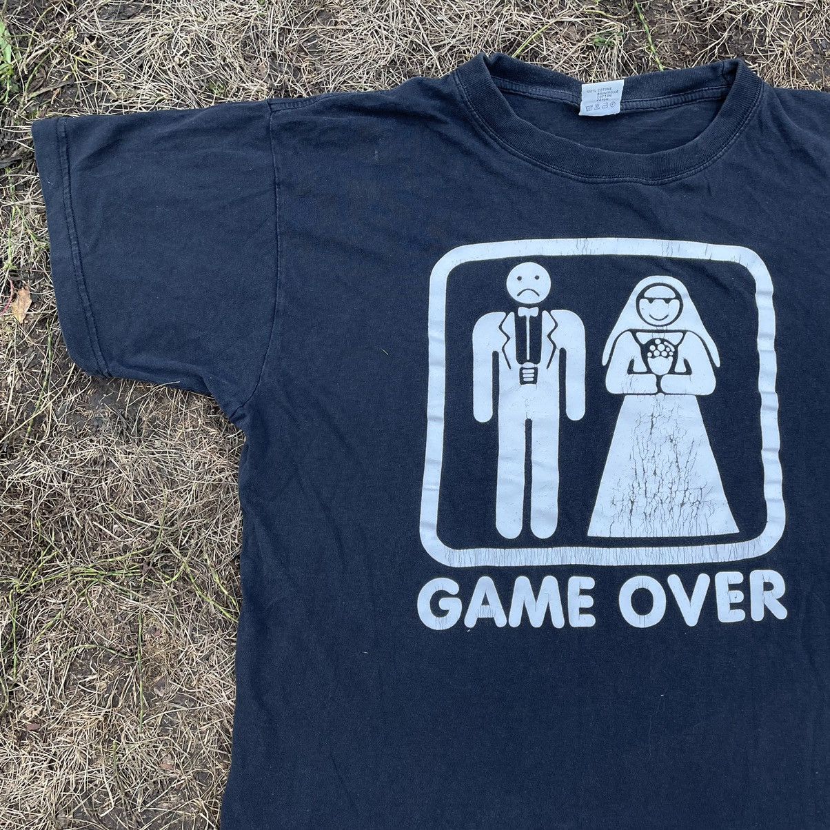 Vintage Vintage Y2K Game Over Graphic Tee Humor Streetwear Slim L Size US L / EU 52-54 / 3 - 3 Thumbnail