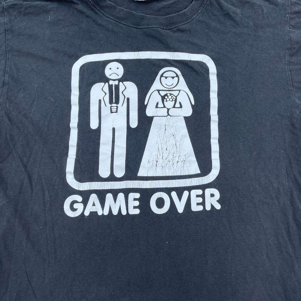 Vintage Vintage Y2K Game Over Graphic Tee Humor Streetwear Slim L Size US L / EU 52-54 / 3 - 4 Thumbnail