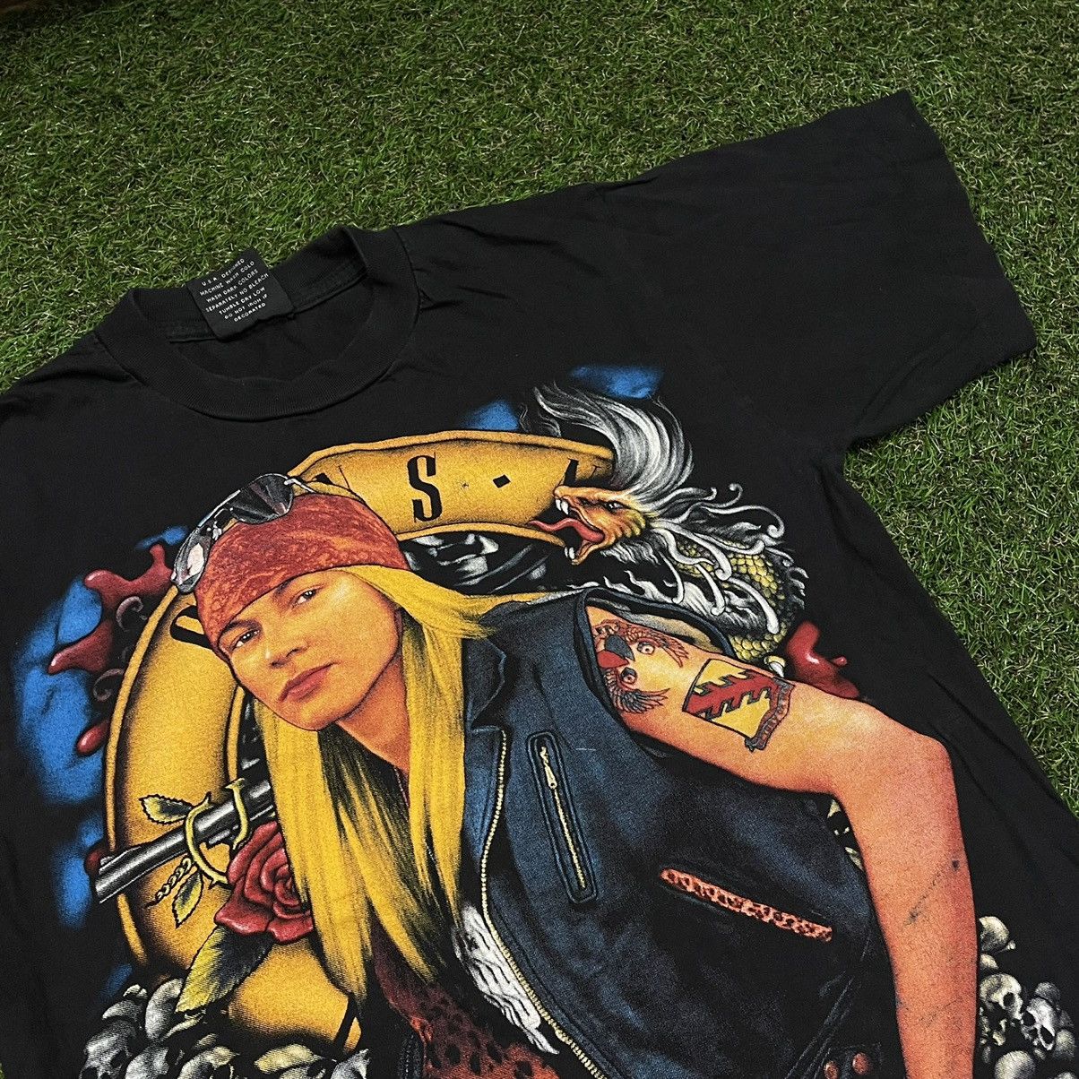 Vintage Vintage 90s Guns N Roses Band Tee Sun Faded Graphic Grunge M Size US M / EU 48-50 / 2 - 4 Thumbnail