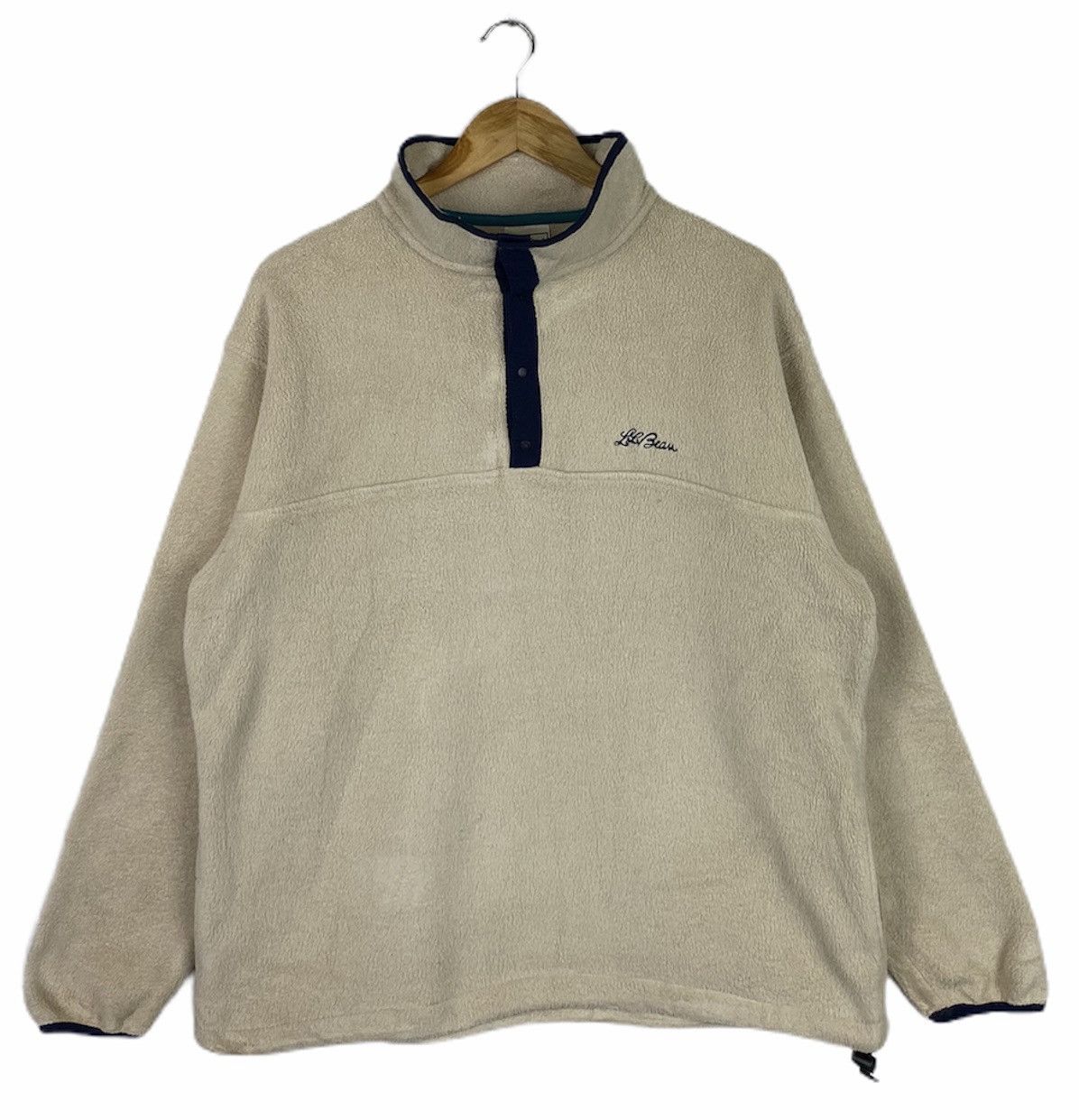 L.L. Bean × Vintage VINTAGE L.L BEAN SMALL LOGO OUTDOOR FLEECE SWEATSHIRT Size US L / EU 52-54 / 3 - 2 Thumbnail