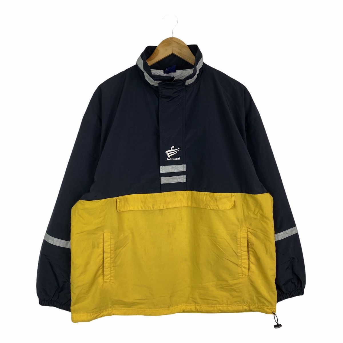 Vintage VINTAGE ADMIRAL CENTER LOGO SPORTSWEAR HALF ZIPPER JACKET Size US XL / EU 56 / 4 - 1 Thumbnail