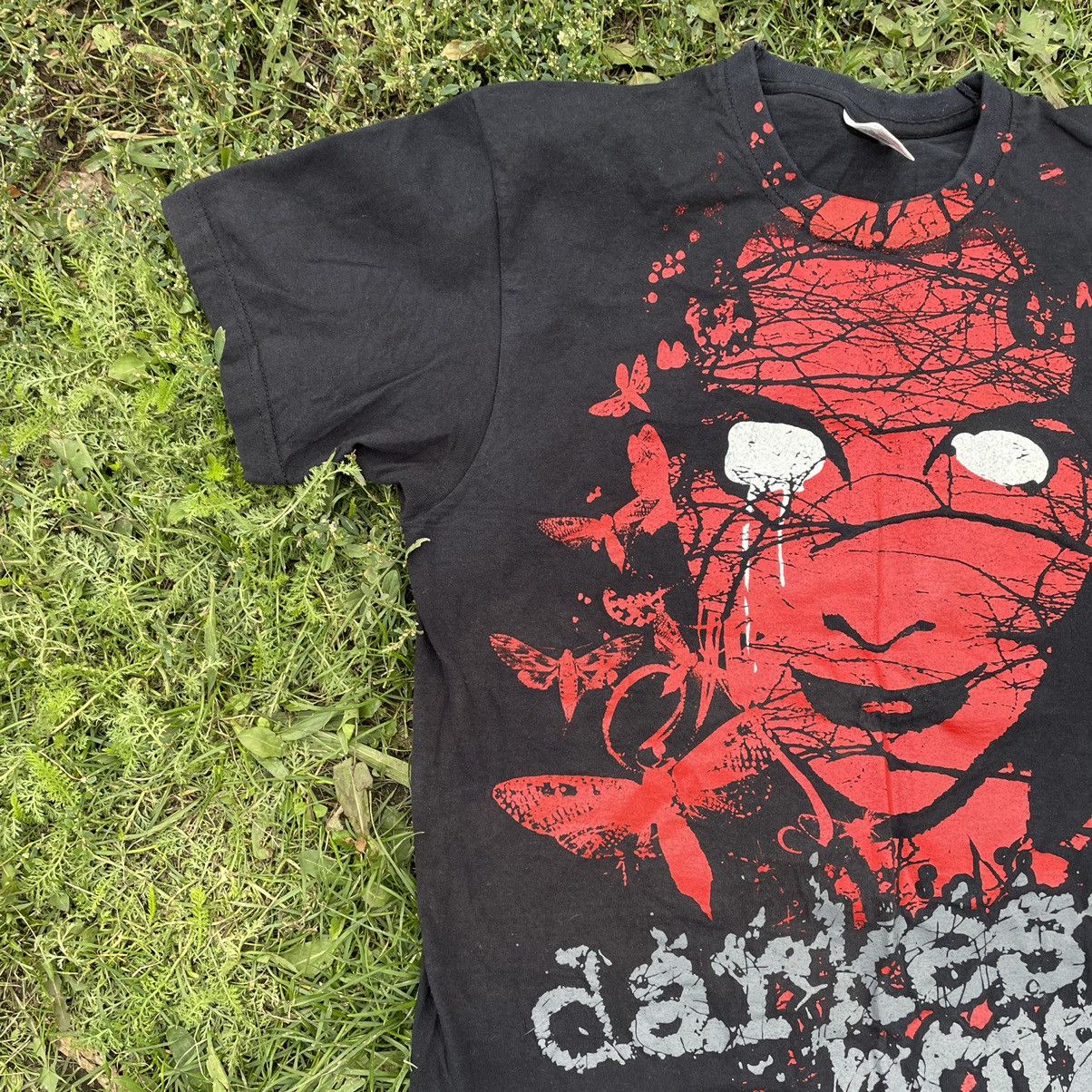 Vintage Vintage Y2K Sun Faded Graphic Tee Horror Print Grunge Boxy L Size US L / EU 52-54 / 3 - 3 Thumbnail