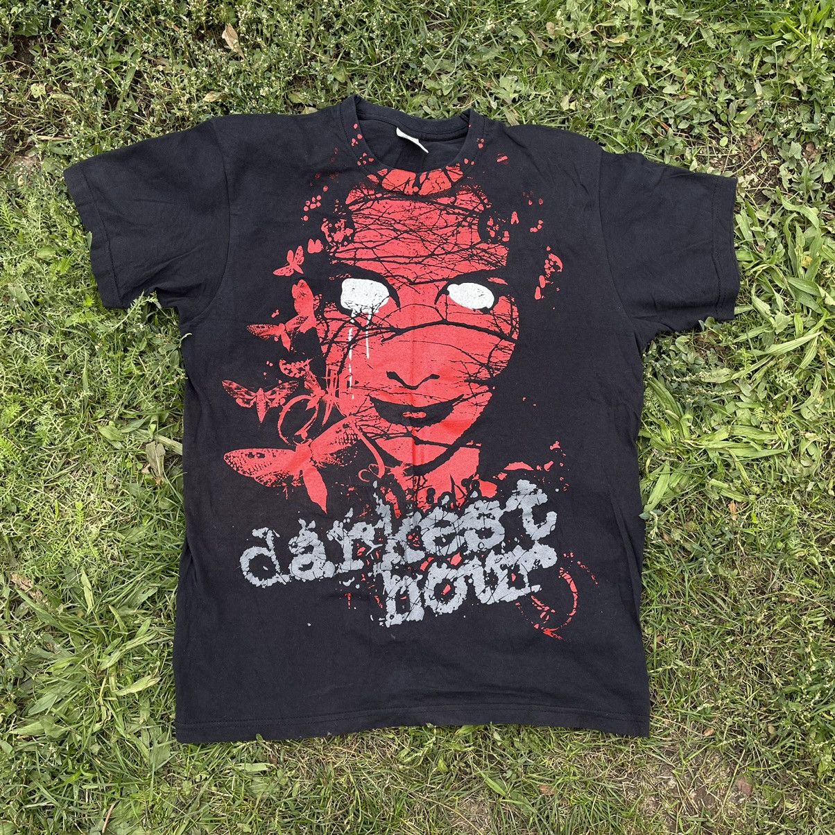 Vintage Vintage Y2K Sun Faded Graphic Tee Horror Print Grunge Boxy L Size US L / EU 52-54 / 3 - 1 Thumbnail