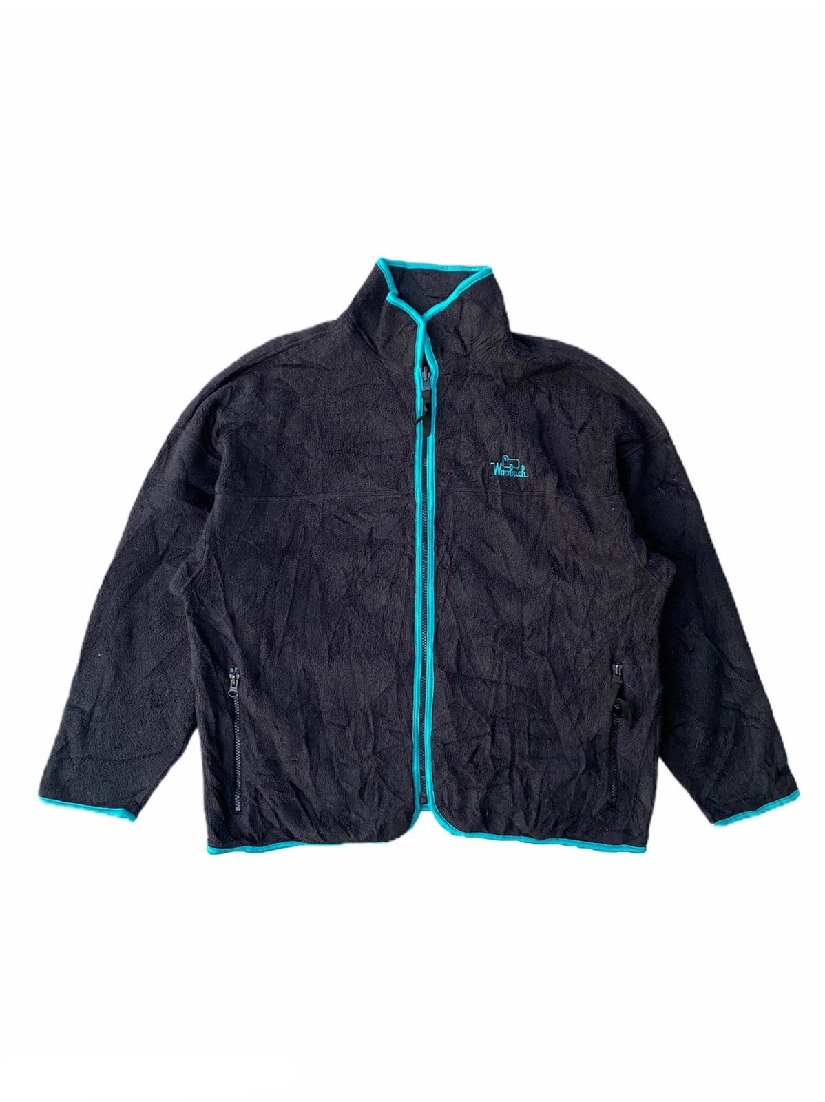 Polartec × Woolrich Woolen Mills Vintage Woolrich Fleece Zipped Jacket Size US L / EU 52-54 / 3 - 1 Thumbnail