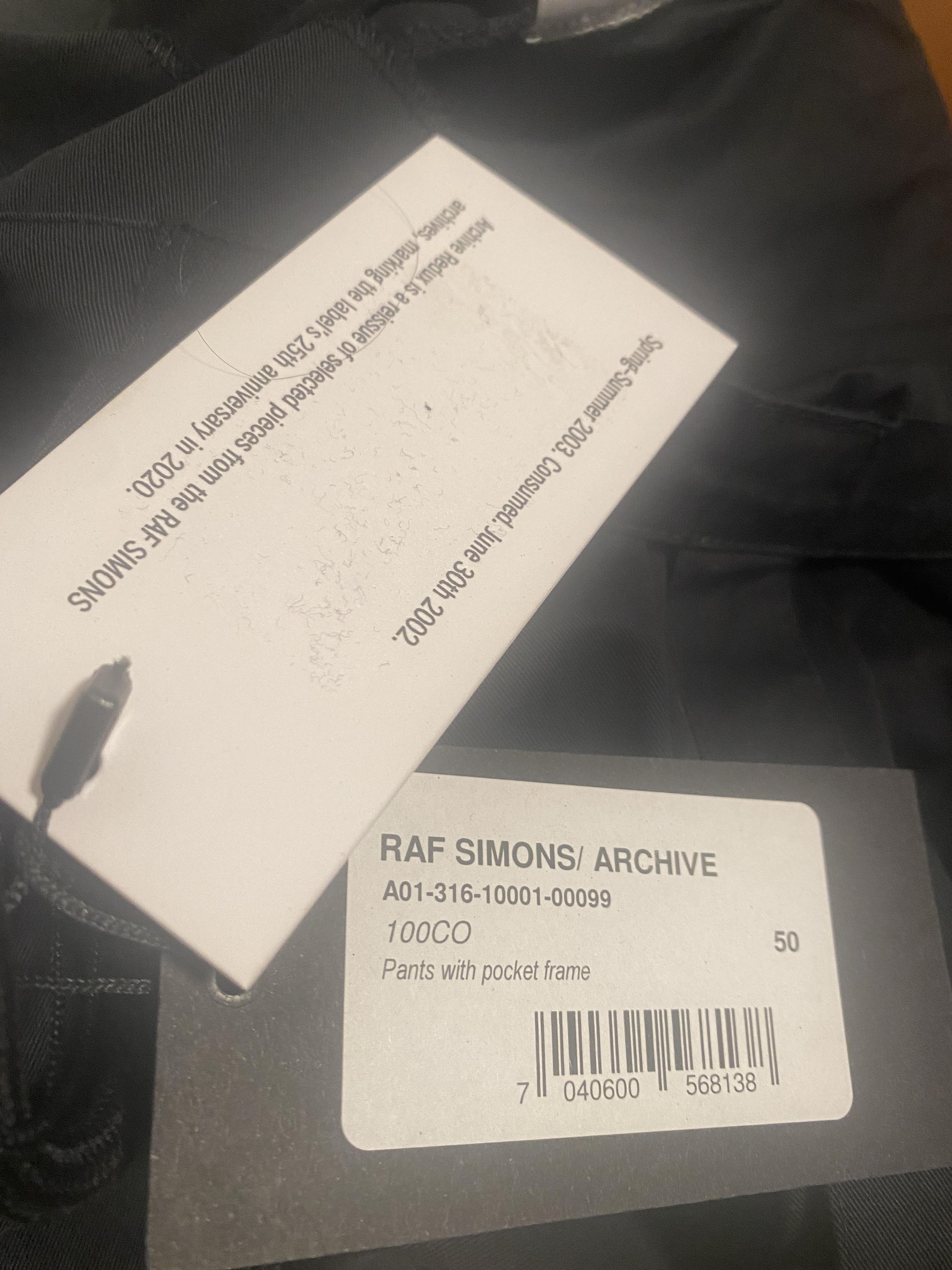Raf Simons Archive REDUX SS03 CONSUMED CARGO BONDAGE POCKET CANVAS Size US 34 / EU 50 - 11 Thumbnail