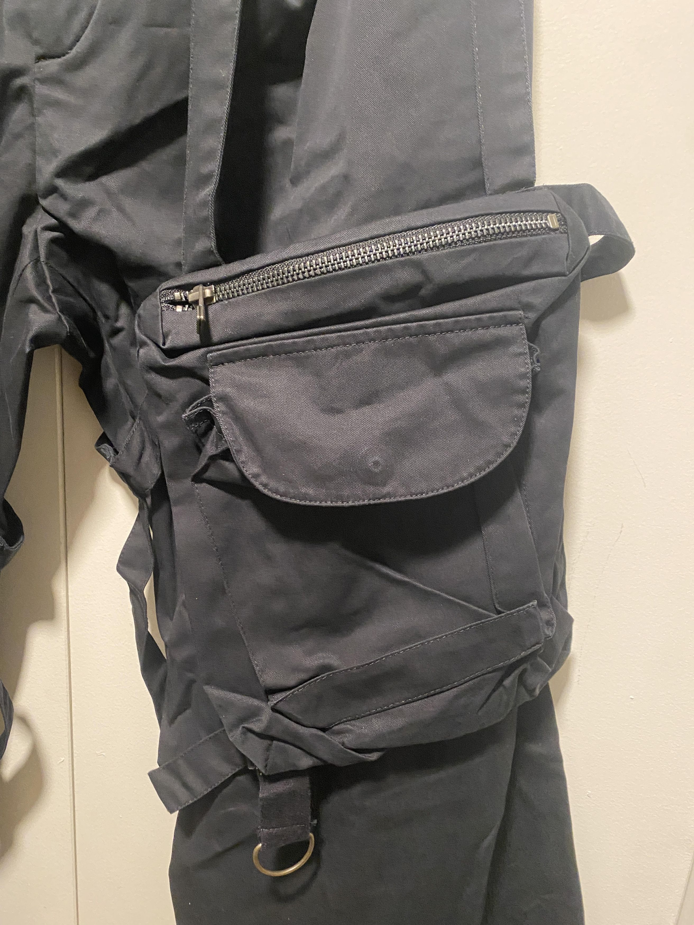 Raf Simons Archive REDUX SS03 CONSUMED CARGO BONDAGE POCKET CANVAS Size US 34 / EU 50 - 2 Thumbnail