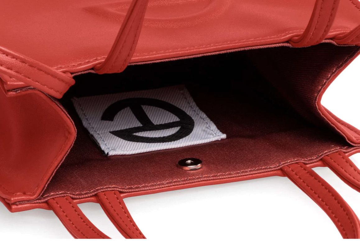 Telfar telfar small shopping bag tote- red Size ONE SIZE - 3 Thumbnail